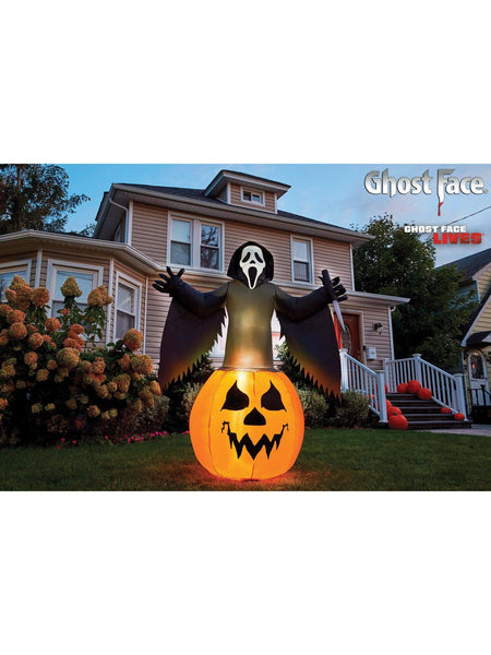 6 Foot Scream Ghost Face Light Up Halloween Inflatable Lawn Decor