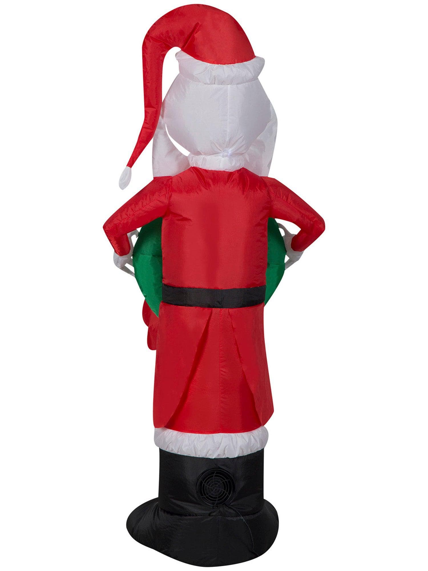 4 Foot The Nightmare Before Christmas Jack Skellington's Wreath Light Up Christmas Inflatable Lawn Decor - costumes.com