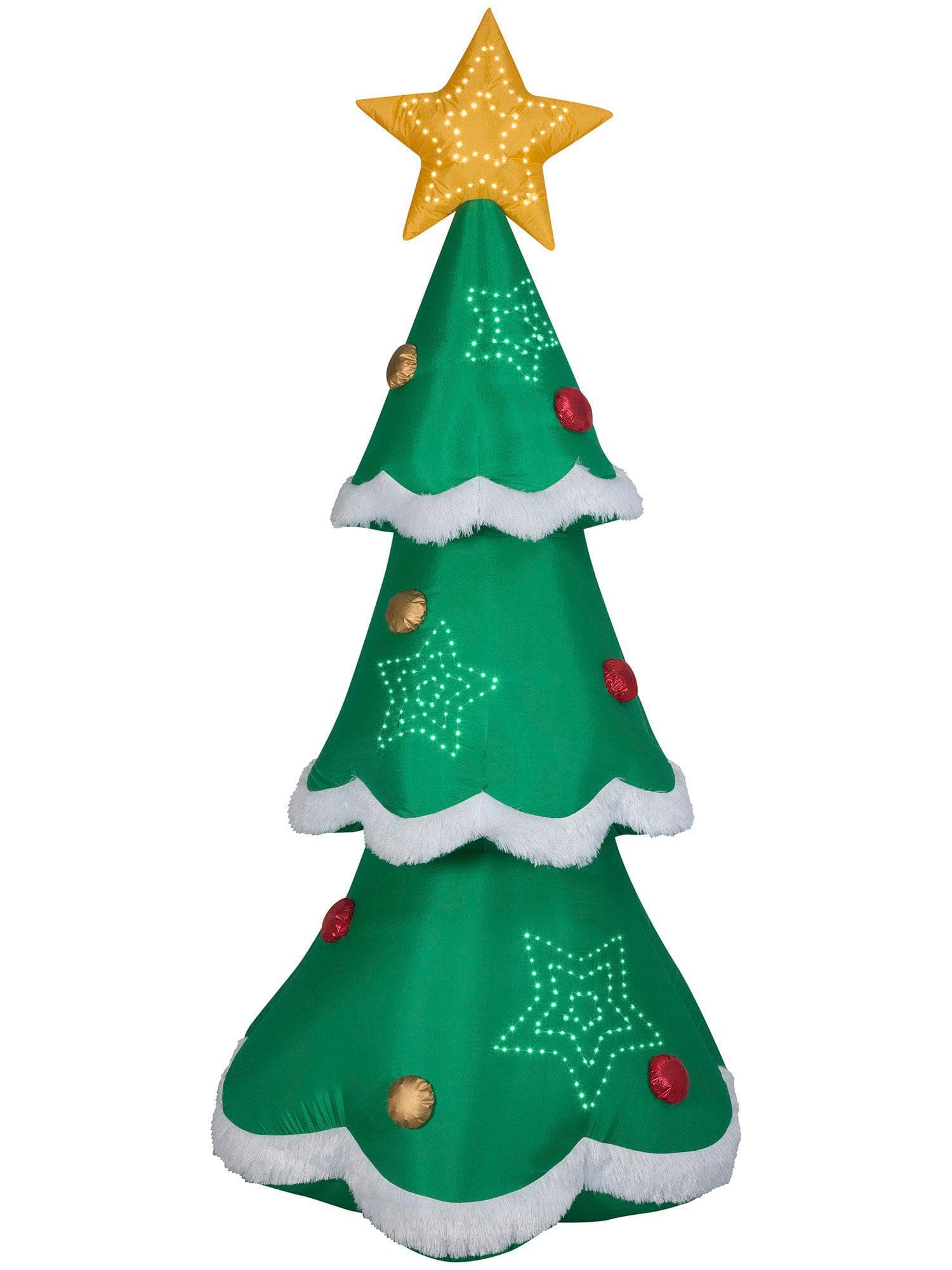 7.5 Foot Tree Light Up Christmas Inflatable Lawn Decor - costumes.com