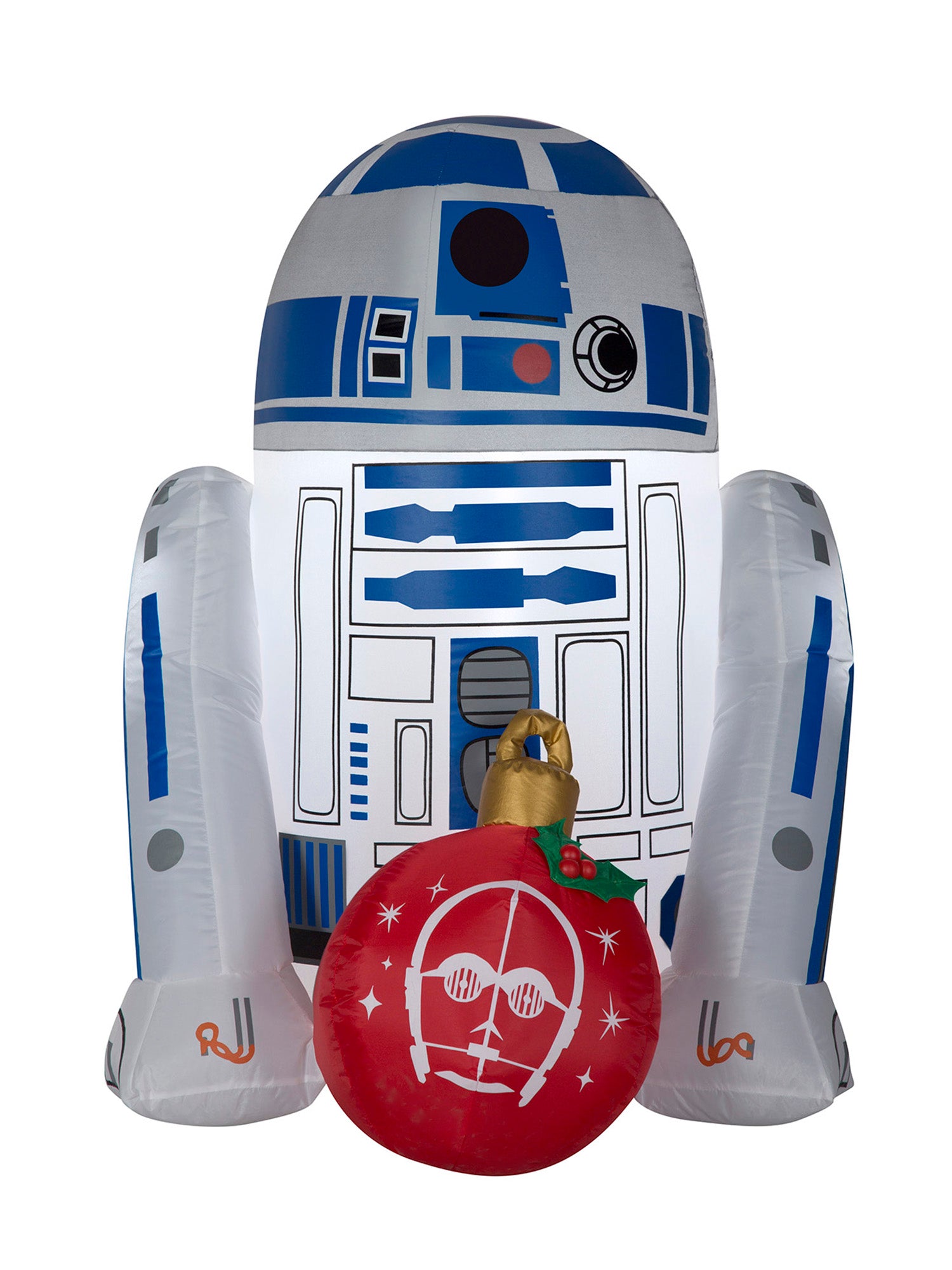 3 Foot Star Wars R2-D2 with Ornament Light Up Christmas Inflatable Lawn Decoration - costumes.com