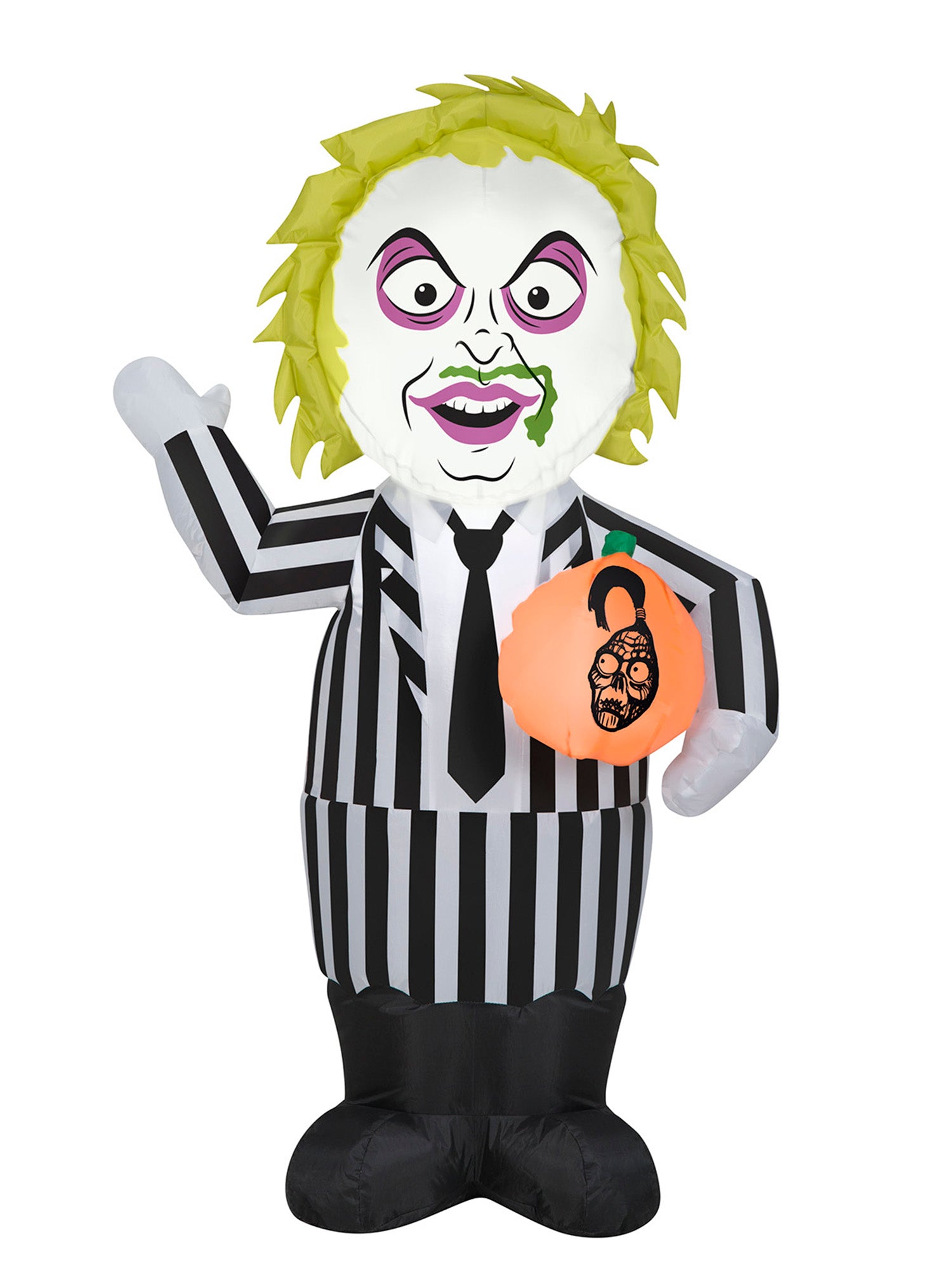 3.5 Foot Beetlejuice Light Up Halloween Inflatable Lawn Decoration - costumes.com