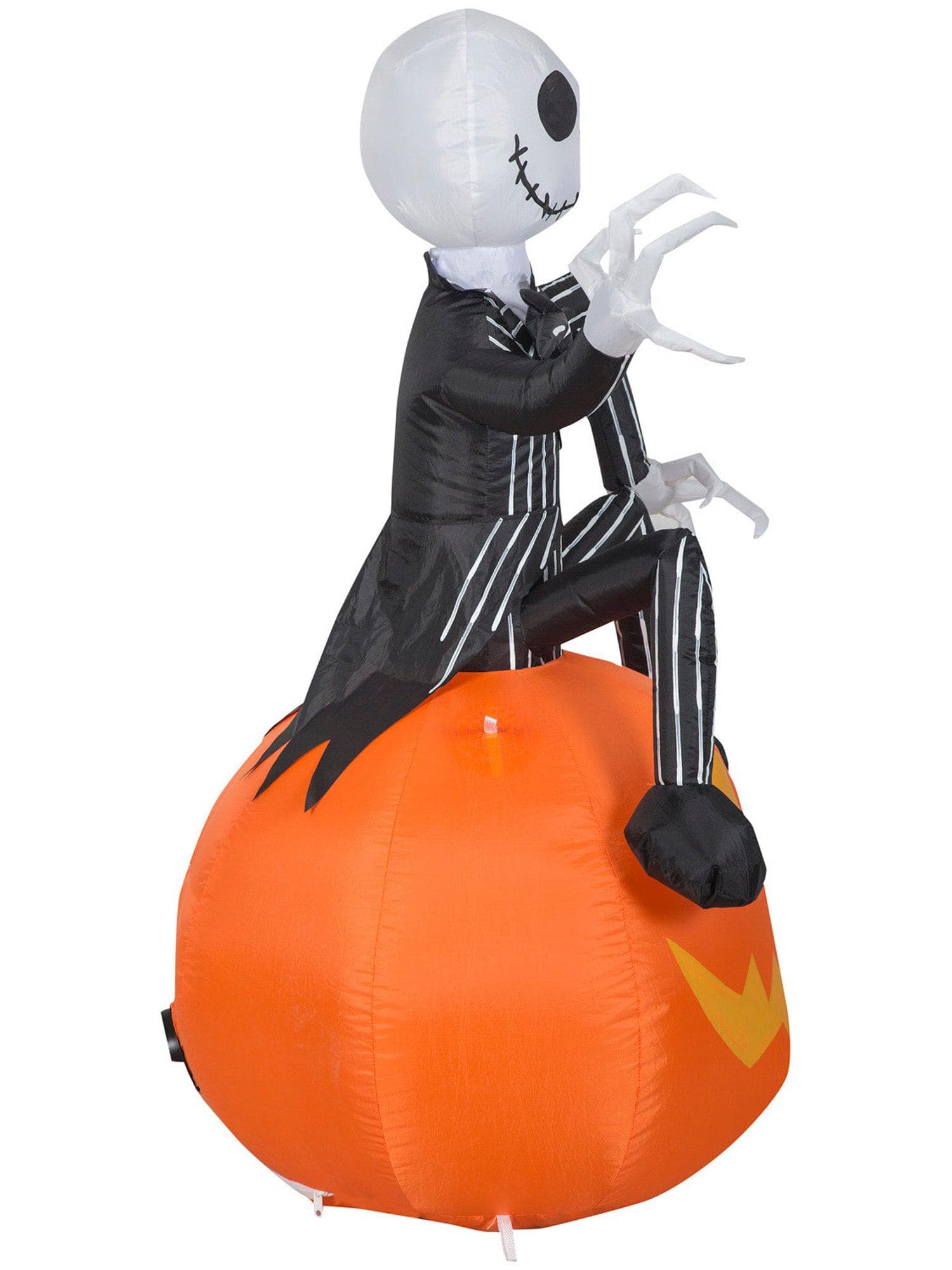 3.5 Foot The Nightmare Before Christmas Jack Skellington's Pumpkin Light Up Halloween Inflatable Lawn Decor - costumes.com