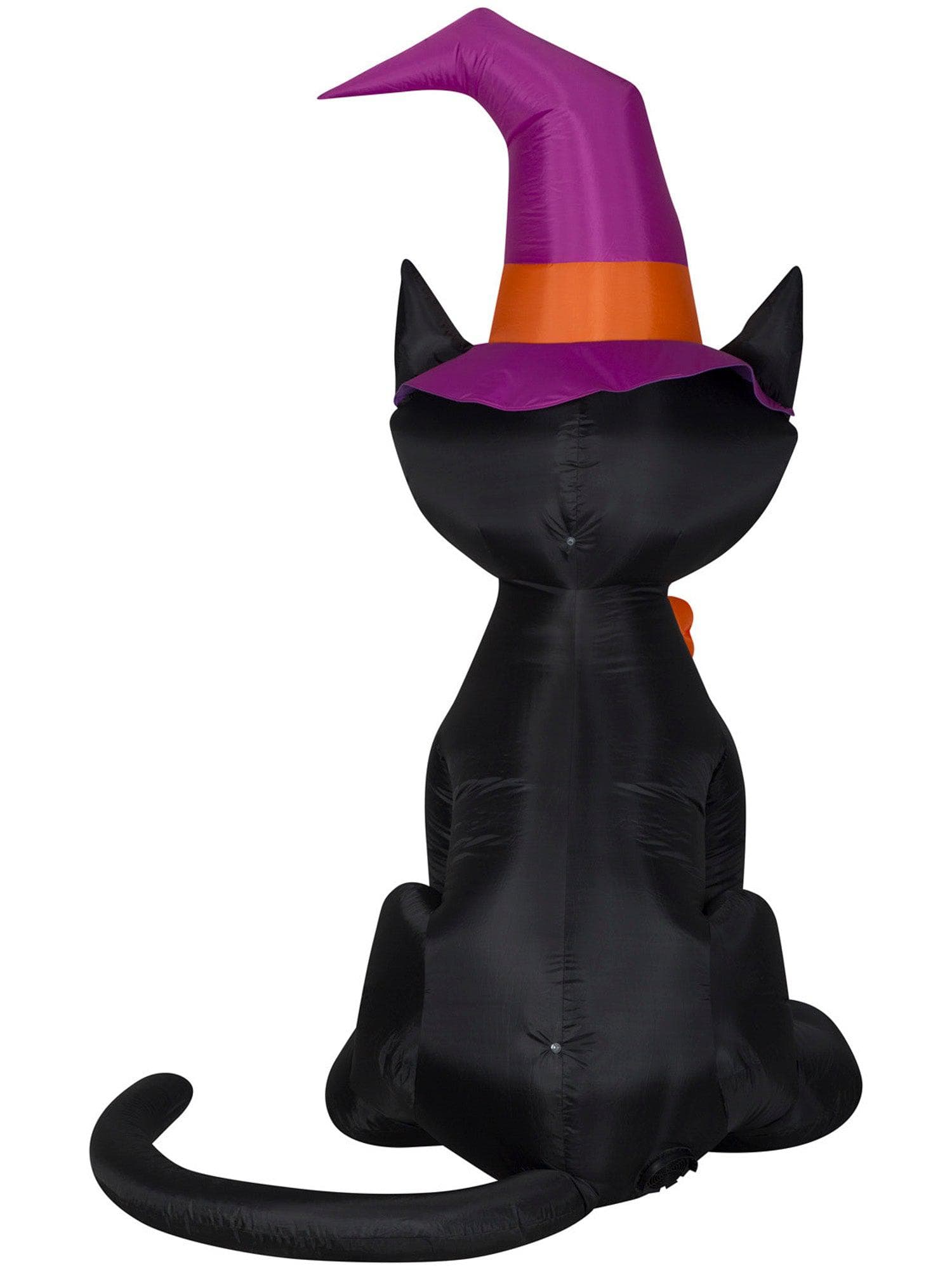 6.5 Foot Kitty Cat Witch Light Up Halloween Inflatable Lawn Decor - costumes.com