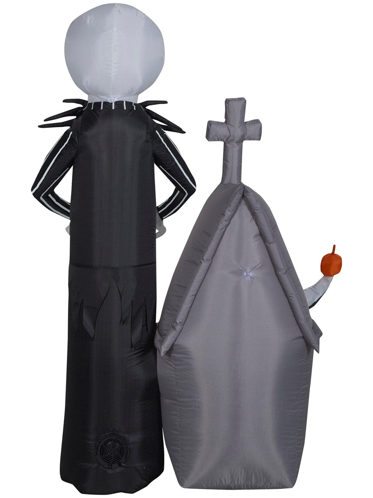 5 Foot The Nightmare Before Christmas Jack Skellington & Zero Light Up Halloween Inflatable Lawn Decor - costumes.com