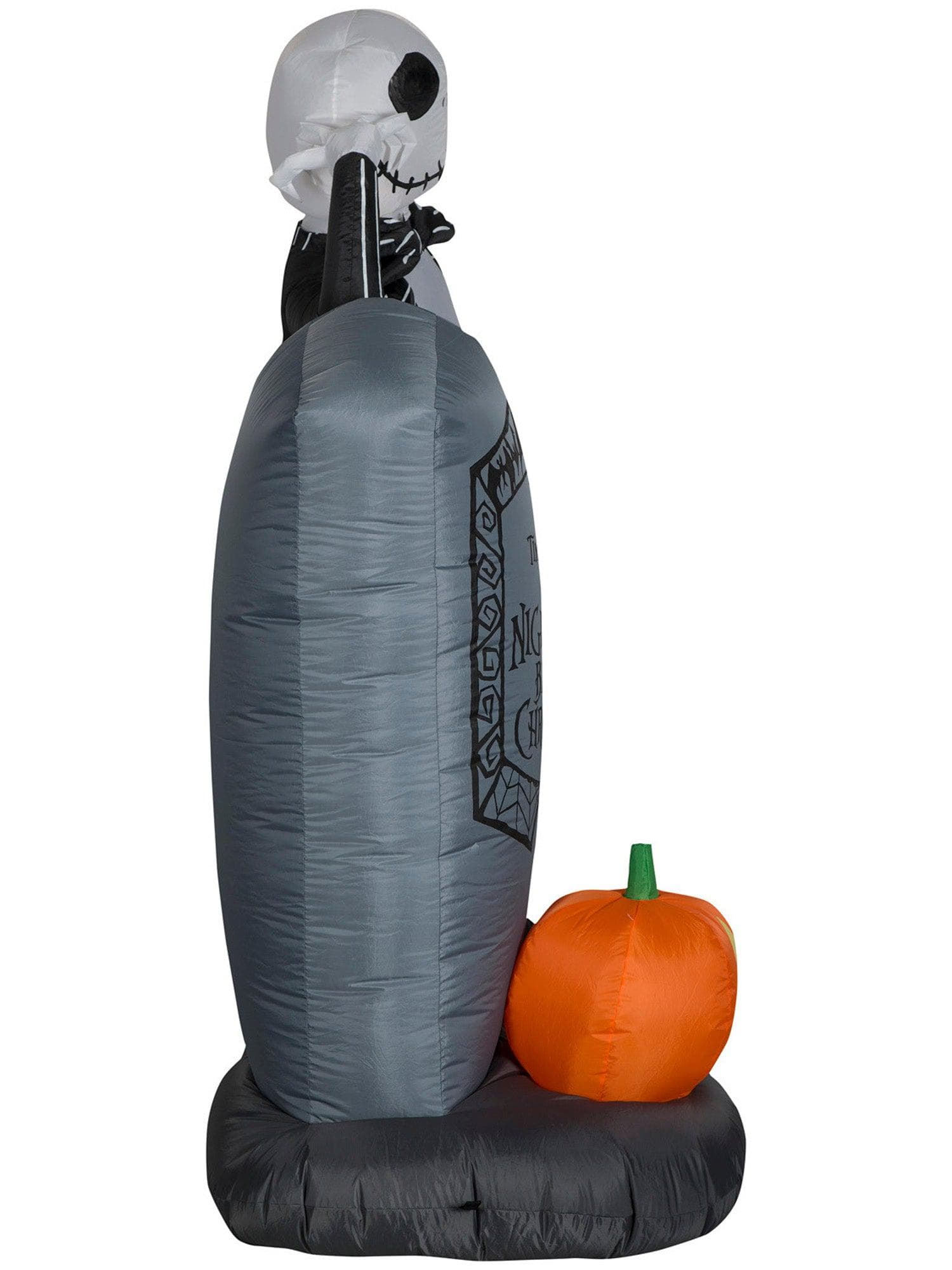 6 Foot The Nightmare Before Christmas Jack Skellington's Tombstone Light Up Halloween Inflatable Lawn Decor - costumes.com