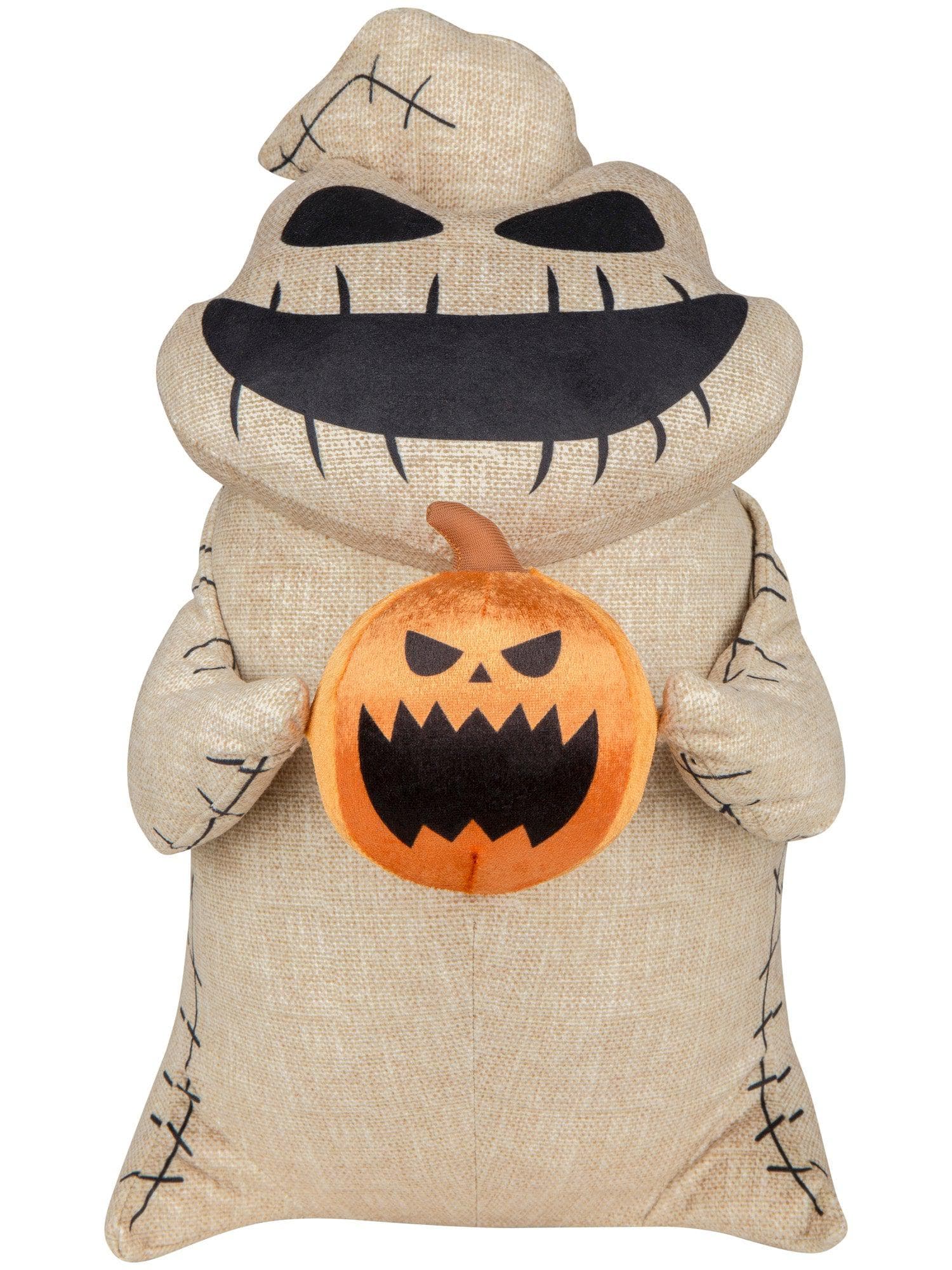 18 Inch The Nightmare Before Christmas Oogie Boogie Holding Pumpkin Plush Front Door Greeter - costumes.com