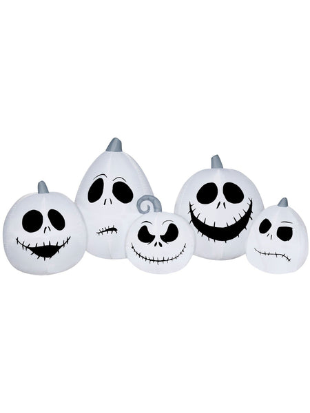 7.5 Foot The Nightmare Before Christmas Jack Skellington Pumpkin Faces Light Up Halloween Inflatable Lawn Decor