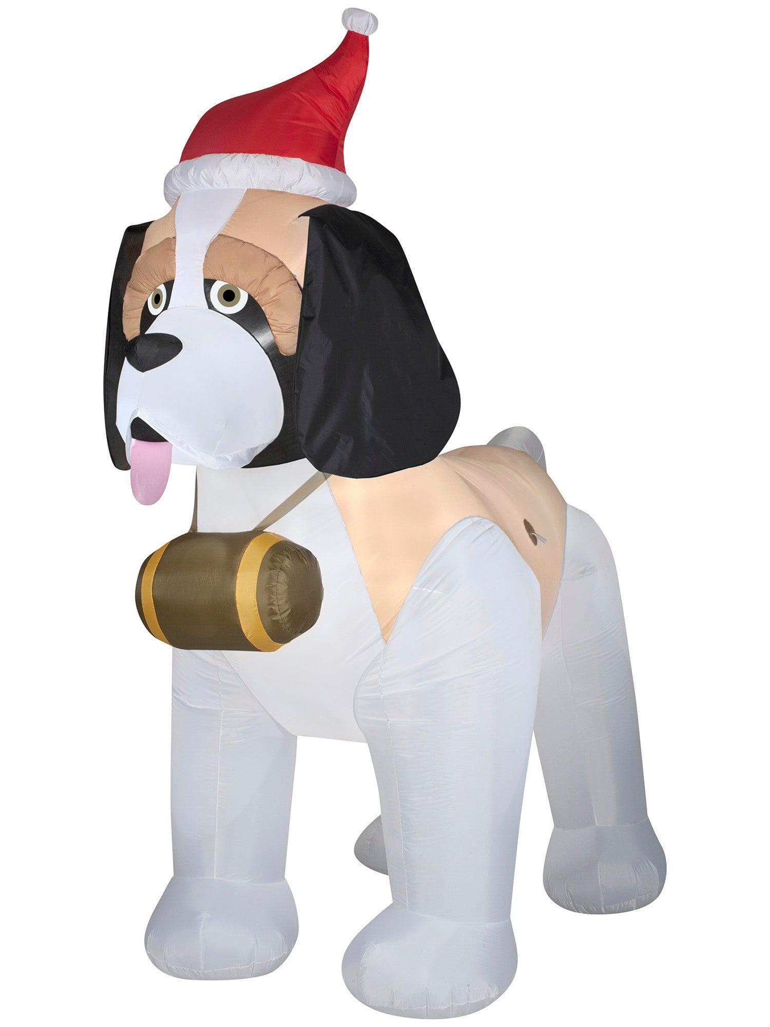 9 Foot St. Bernard Light Up Christmas Inflatable Lawn Decor - costumes.com