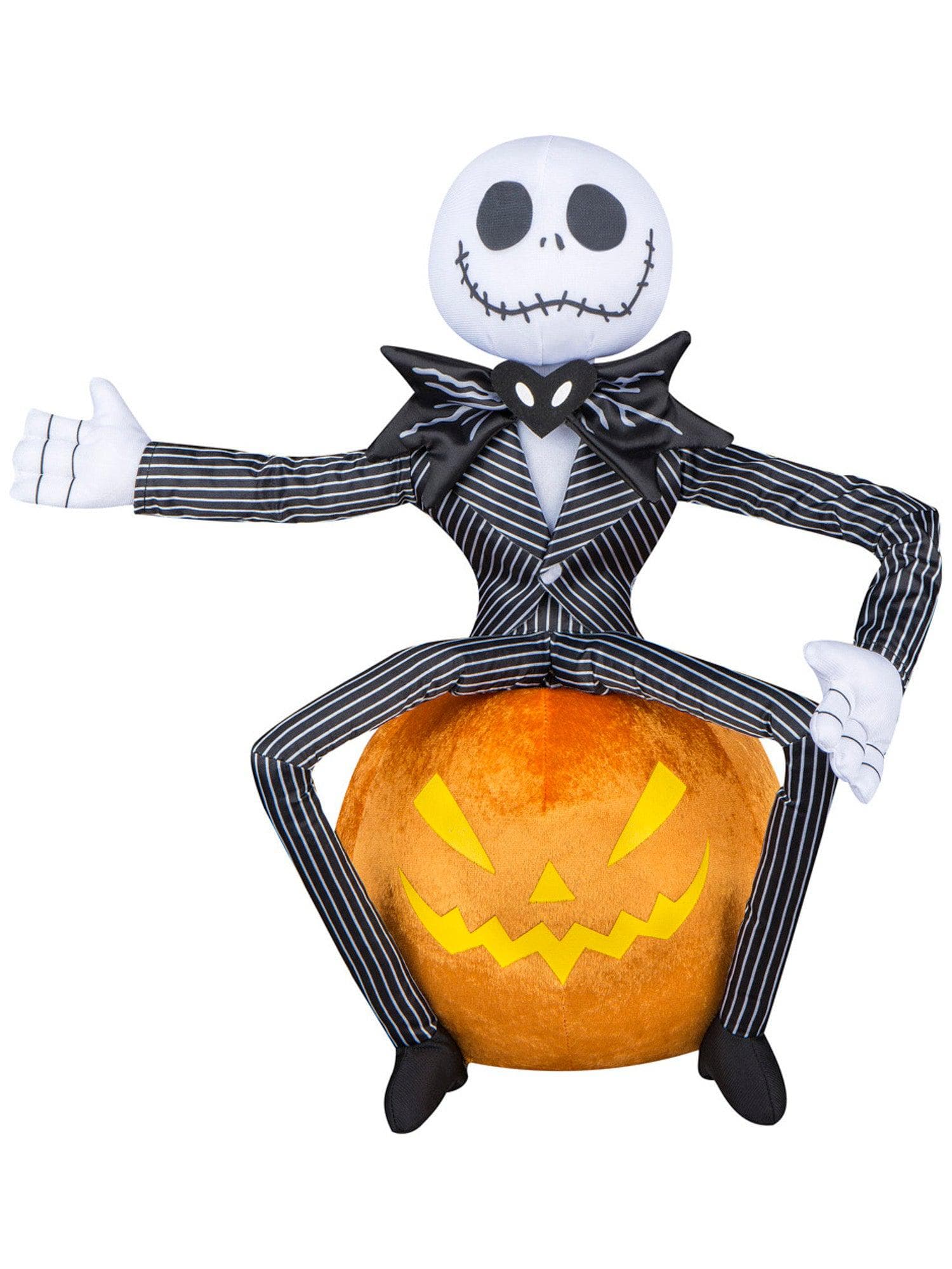 18 Inch The Nightmare Before Christmas Jack On Pumpkin Plush Front Door Greeter - costumes.com