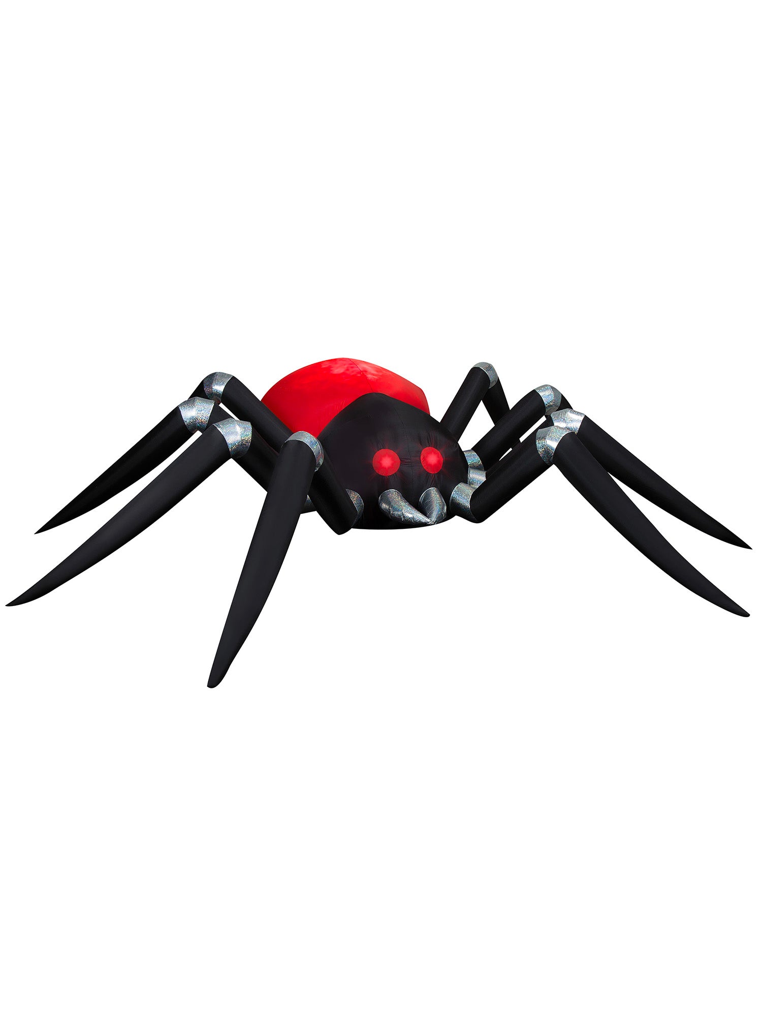 14.5 Foot Black and Red Spider Fire and Ice Projection Light Up Halloween Inflatable Lawn Decoration - costumes.com