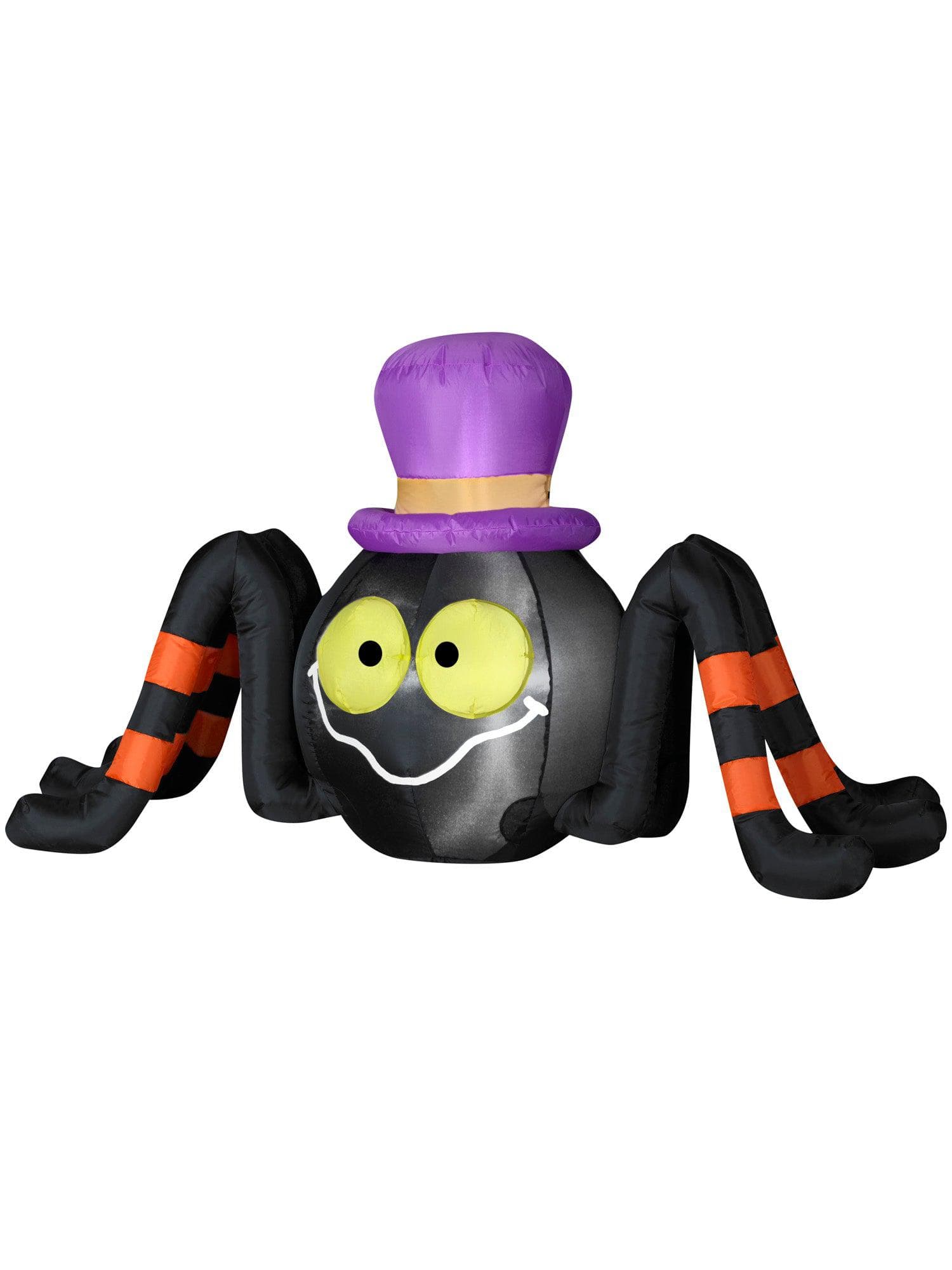 4 Foot Friendly Spider Light Up Halloween Inflatable Lawn Decor - costumes.com