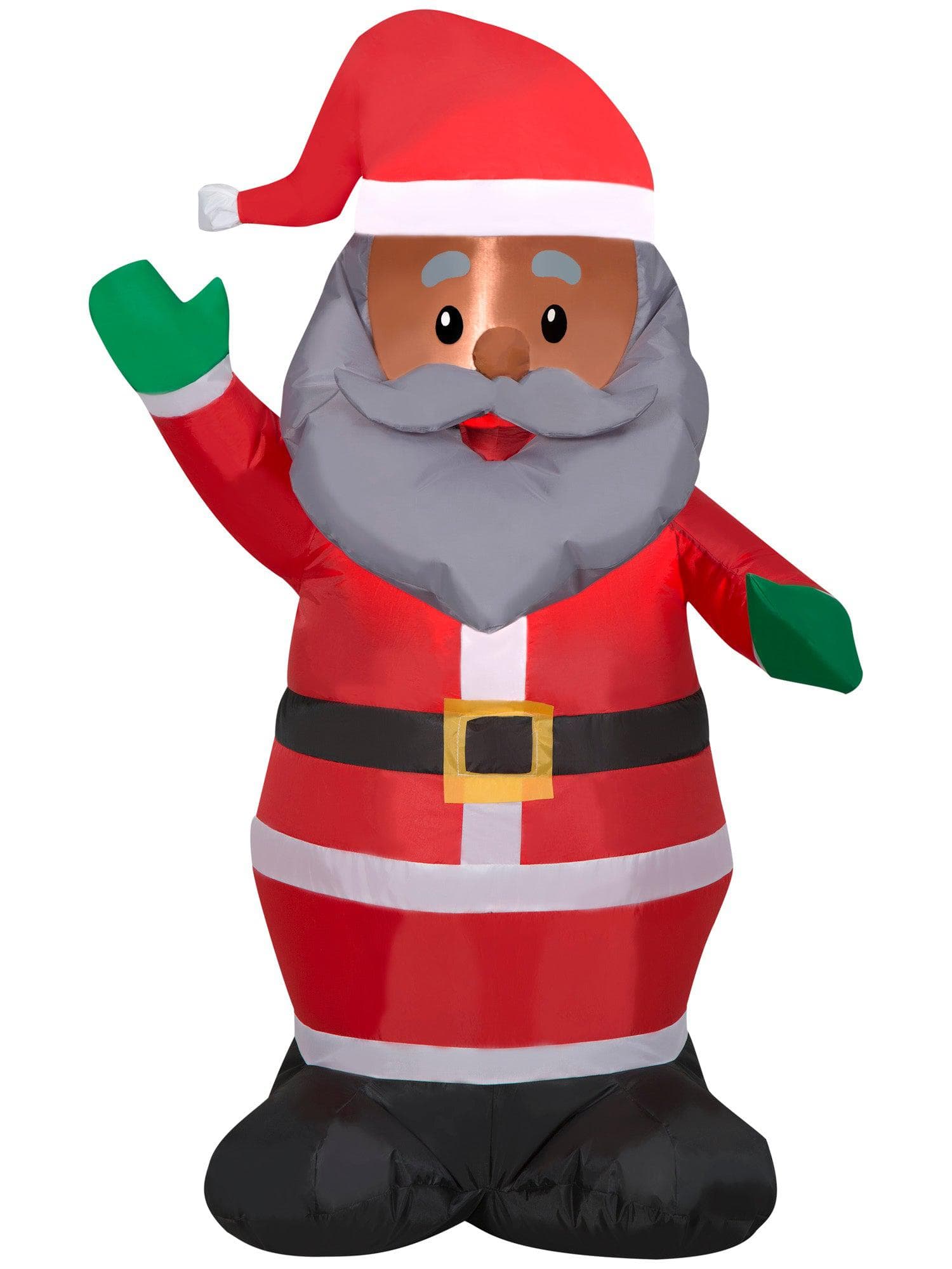 3.5 Foot Santa Light Up Christmas Inflatable Lawn Decor - costumes.com