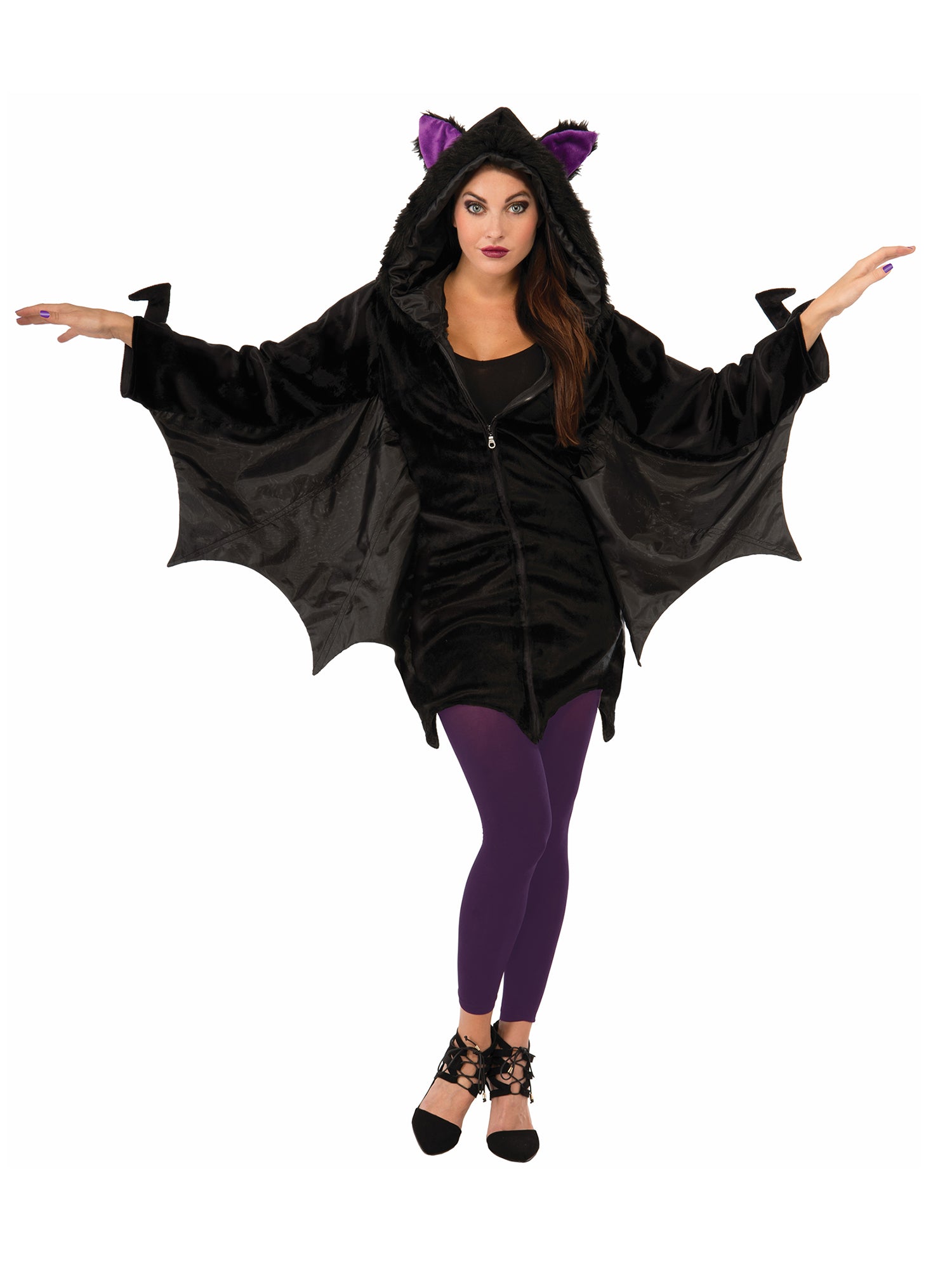 Women's Cozy Bat Hoodie Costume - costumes.com