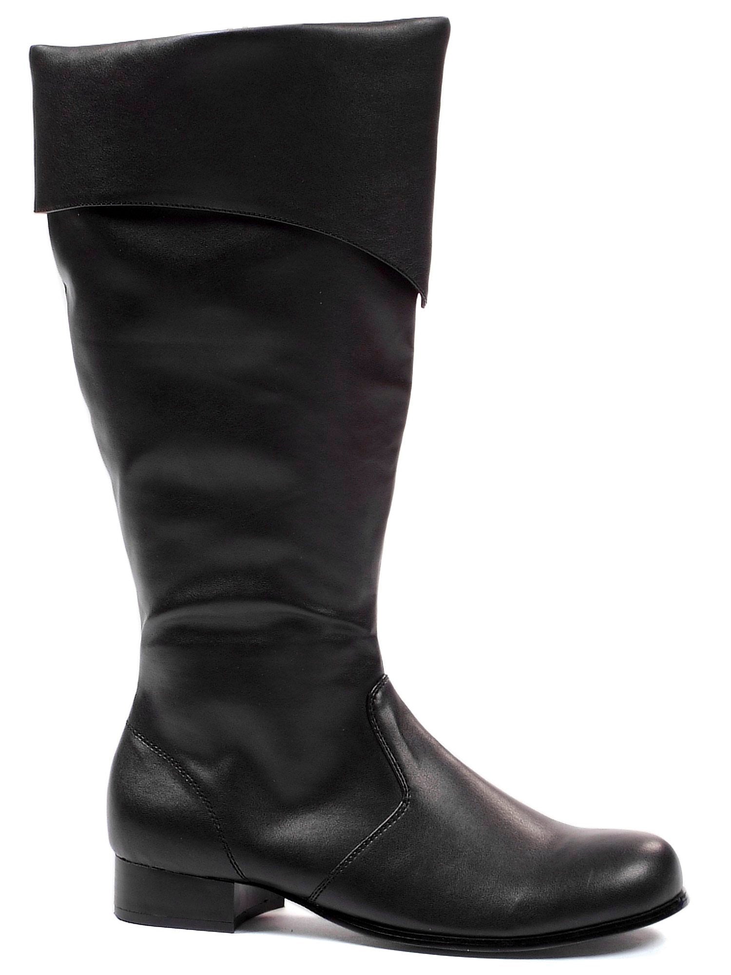 Adult Black Tall Pirate Boots - costumes.com