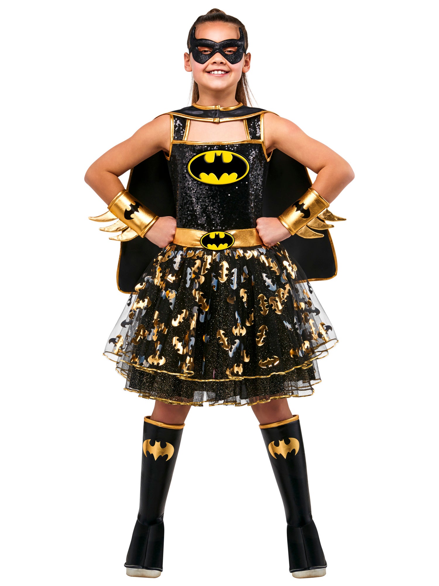 Girls' DC Comics Batgirl Sequin Tutu Dress - costumes.com