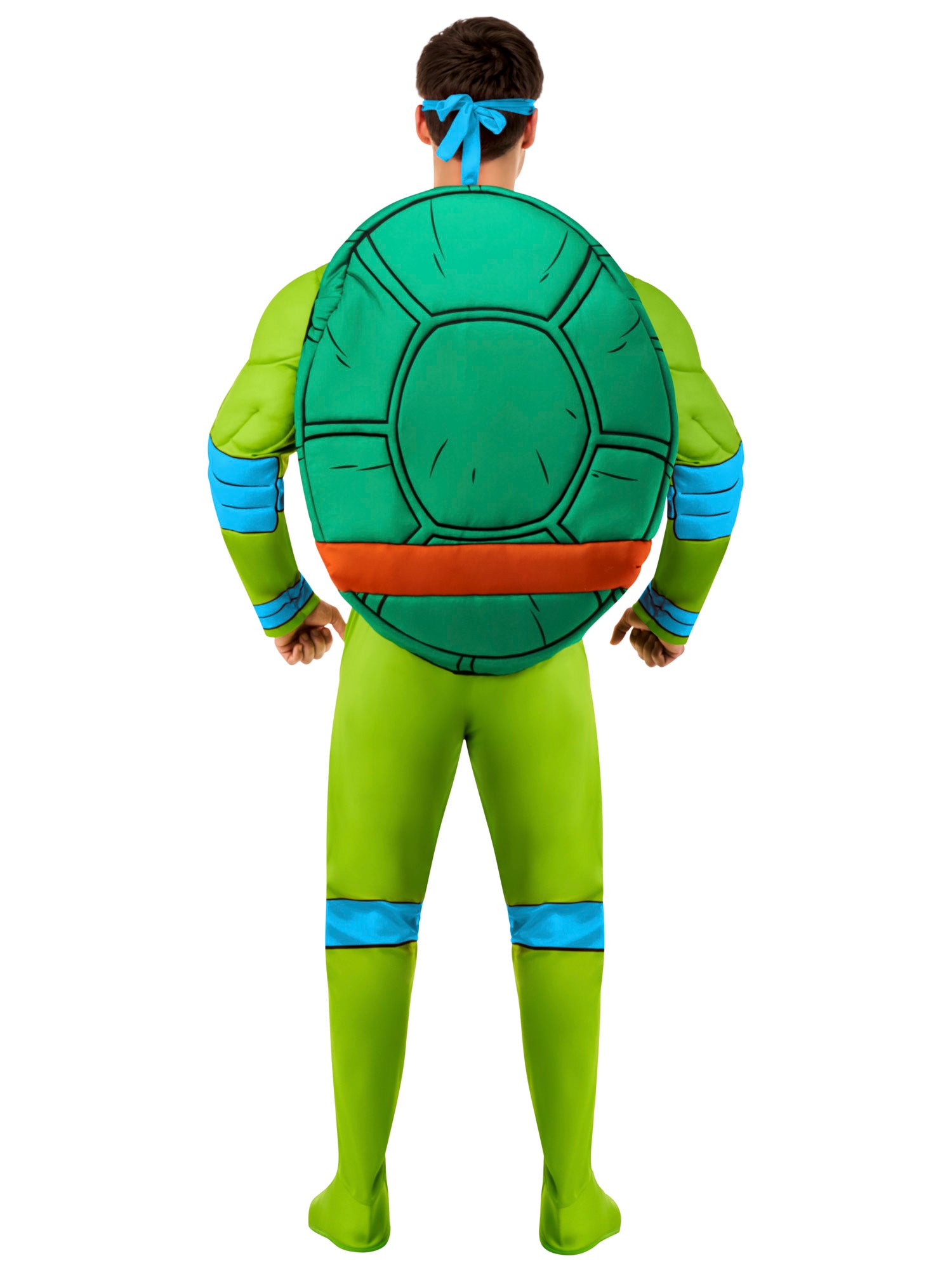 Men's Retro Teenage Mutant Ninja Turtles Leonardo Padded Jumpsuit Costume - Deluxe - costumes.com