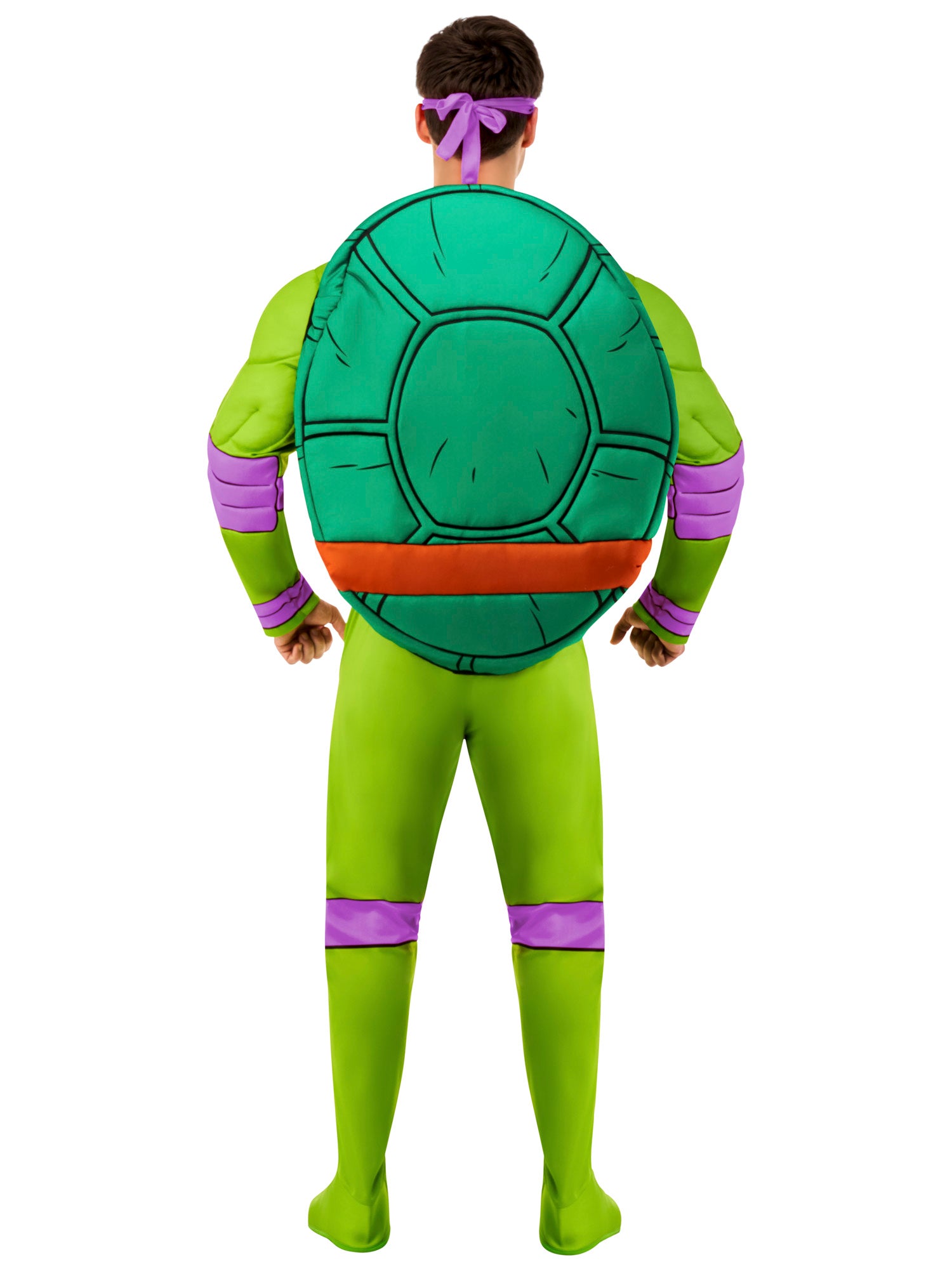 Men's Retro Teenage Mutant Ninja Turtles Donatello Padded Jumpsuit Costume - Deluxe - costumes.com