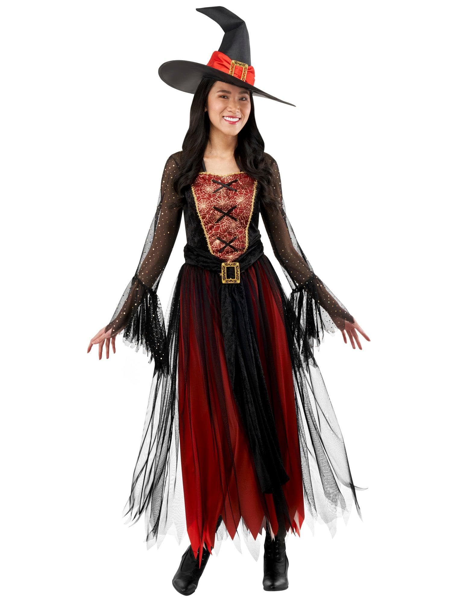 Women's Black and Orange Enchanted Witch Costume - costumes.com