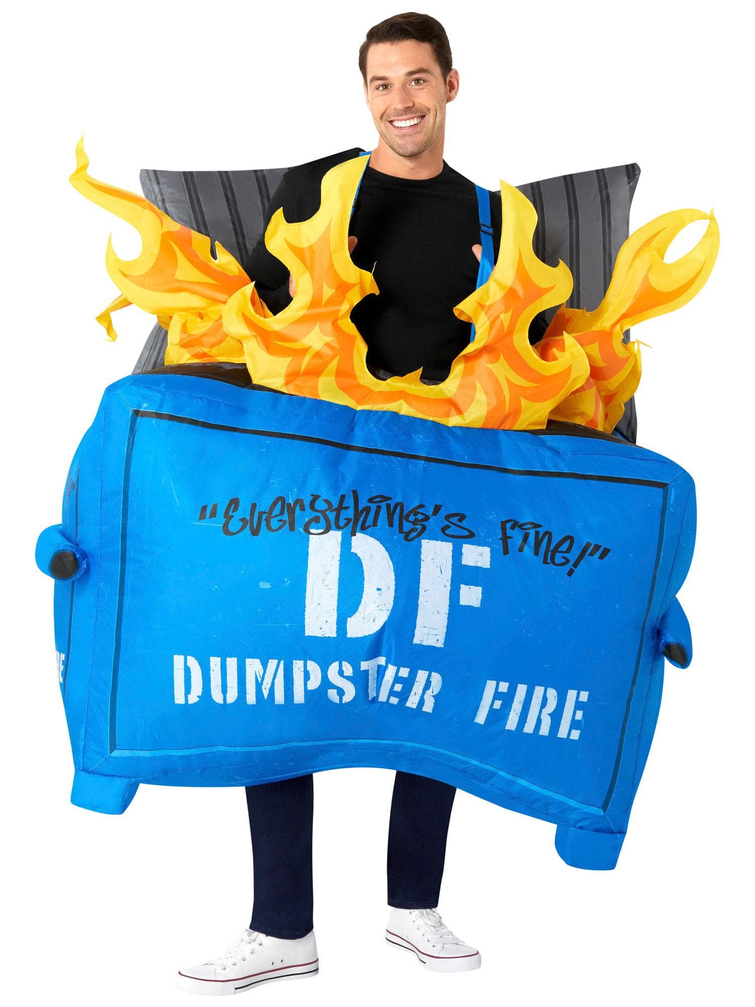 Adult Dumpster Fire Inflatable Costume - costumes.com