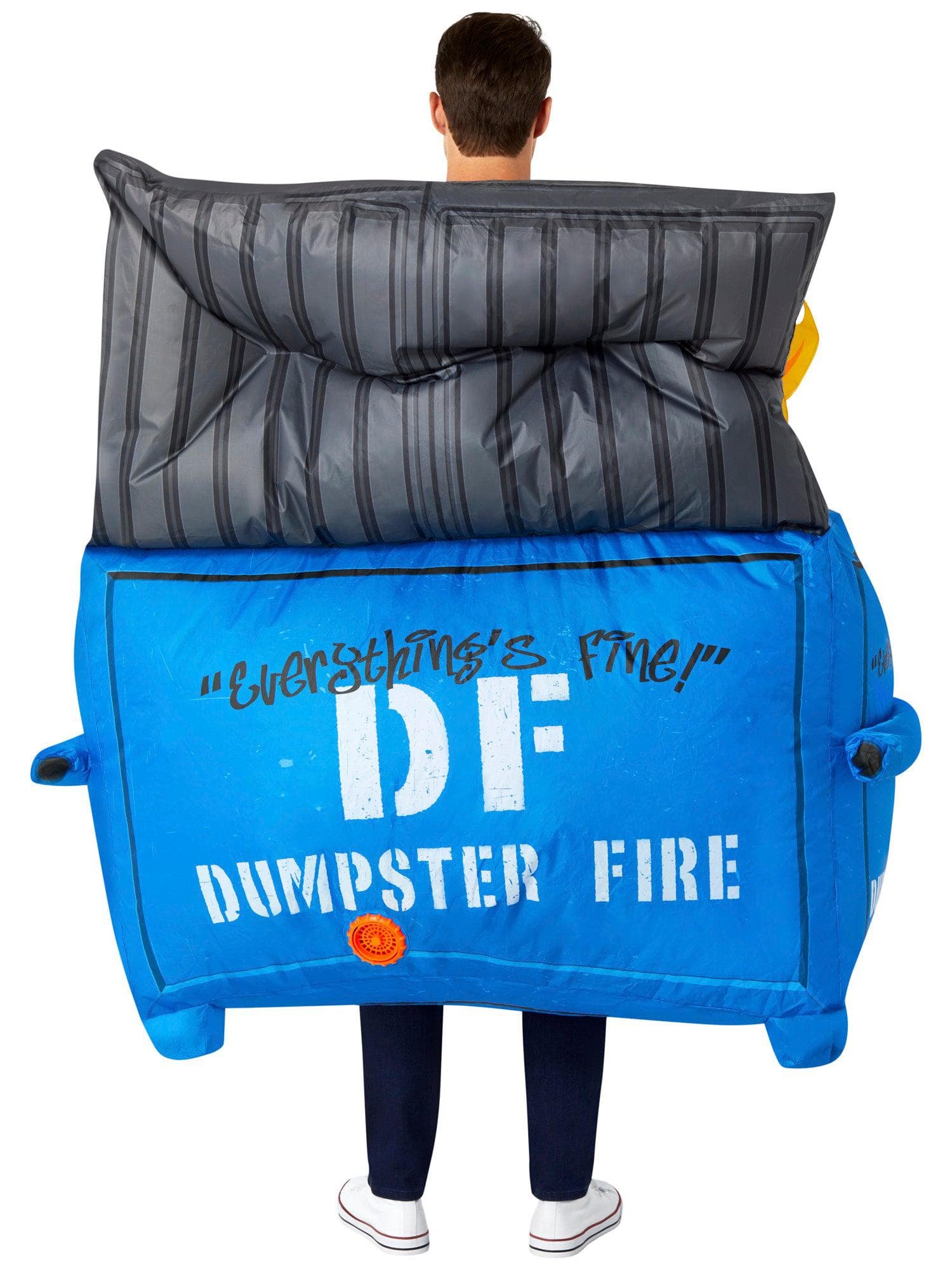 Adult Dumpster Fire Inflatable Costume - costumes.com
