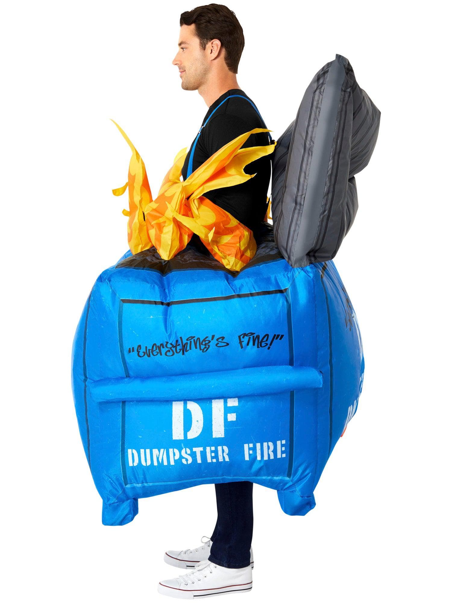Adult Dumpster Fire Inflatable Costume - costumes.com