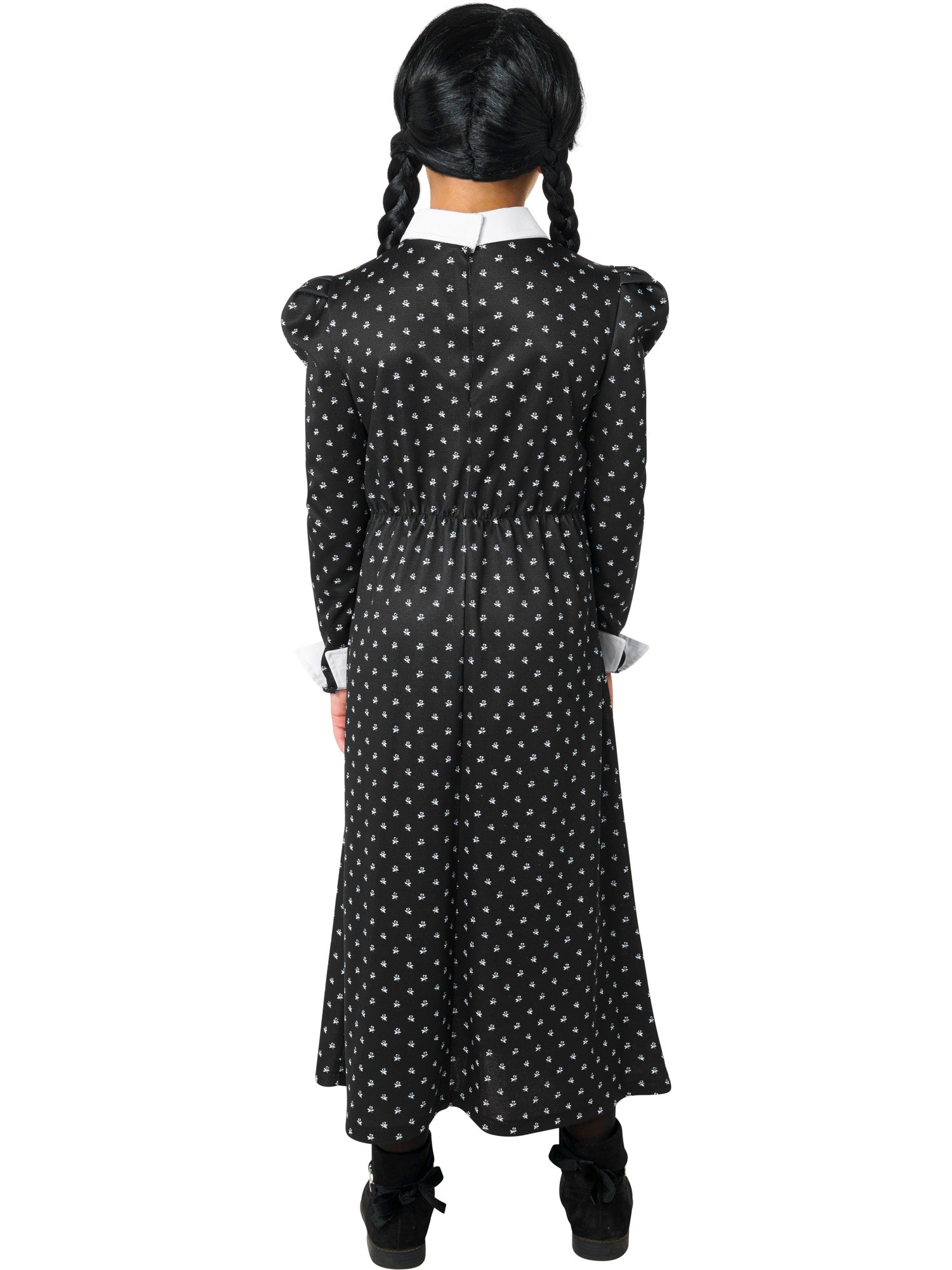 Girls' Polka Dot Wednesday Addams Dress - costumes.com