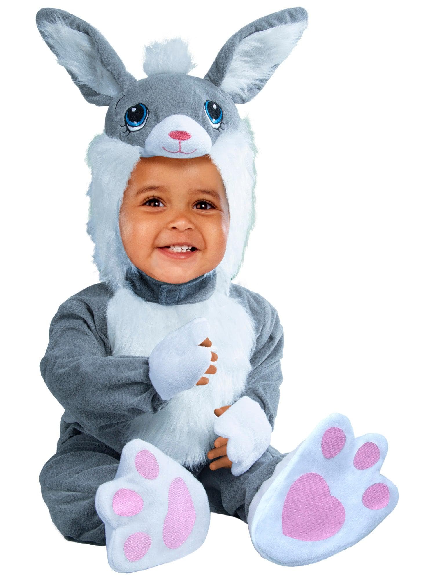 Gray Fluffy Bunny Costume for Babies and Toddlers - costumes.com