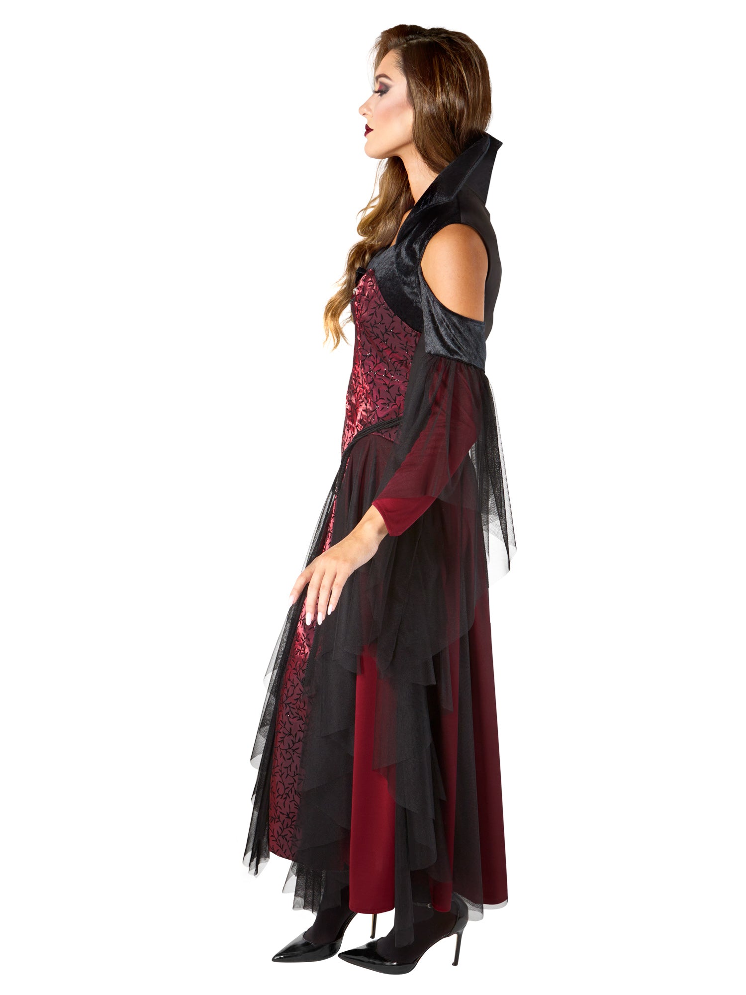 Women's Red Vintage Vampiress Costume - costumes.com