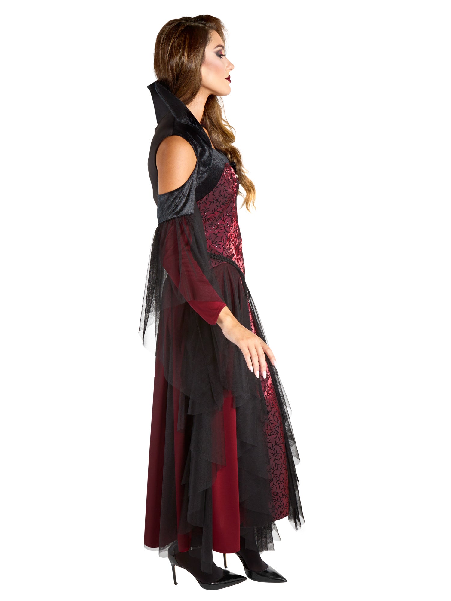 Women's Red Vintage Vampiress Costume - costumes.com