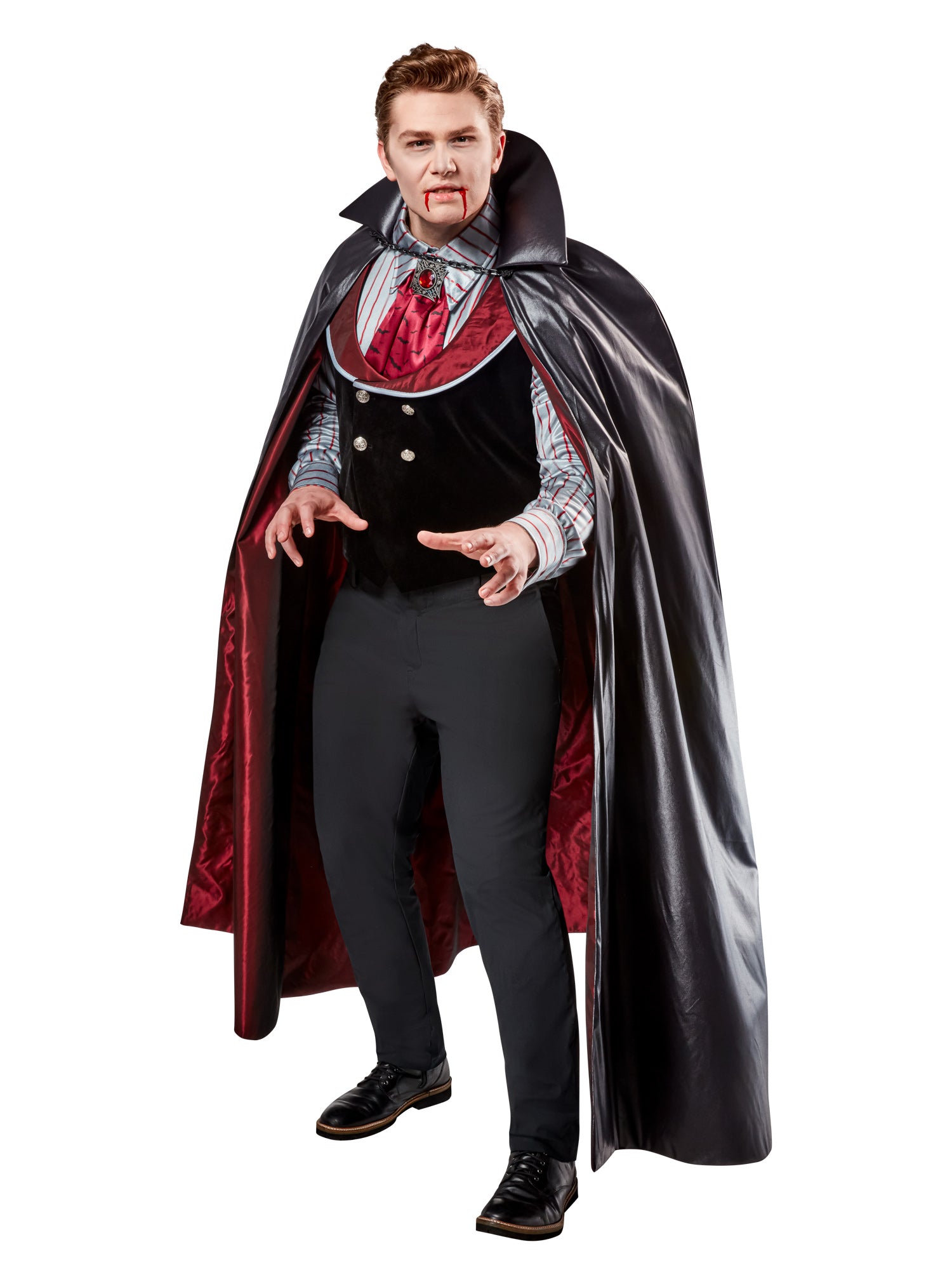 Men's Big and Tall Vintage Vampire Costume - costumes.com