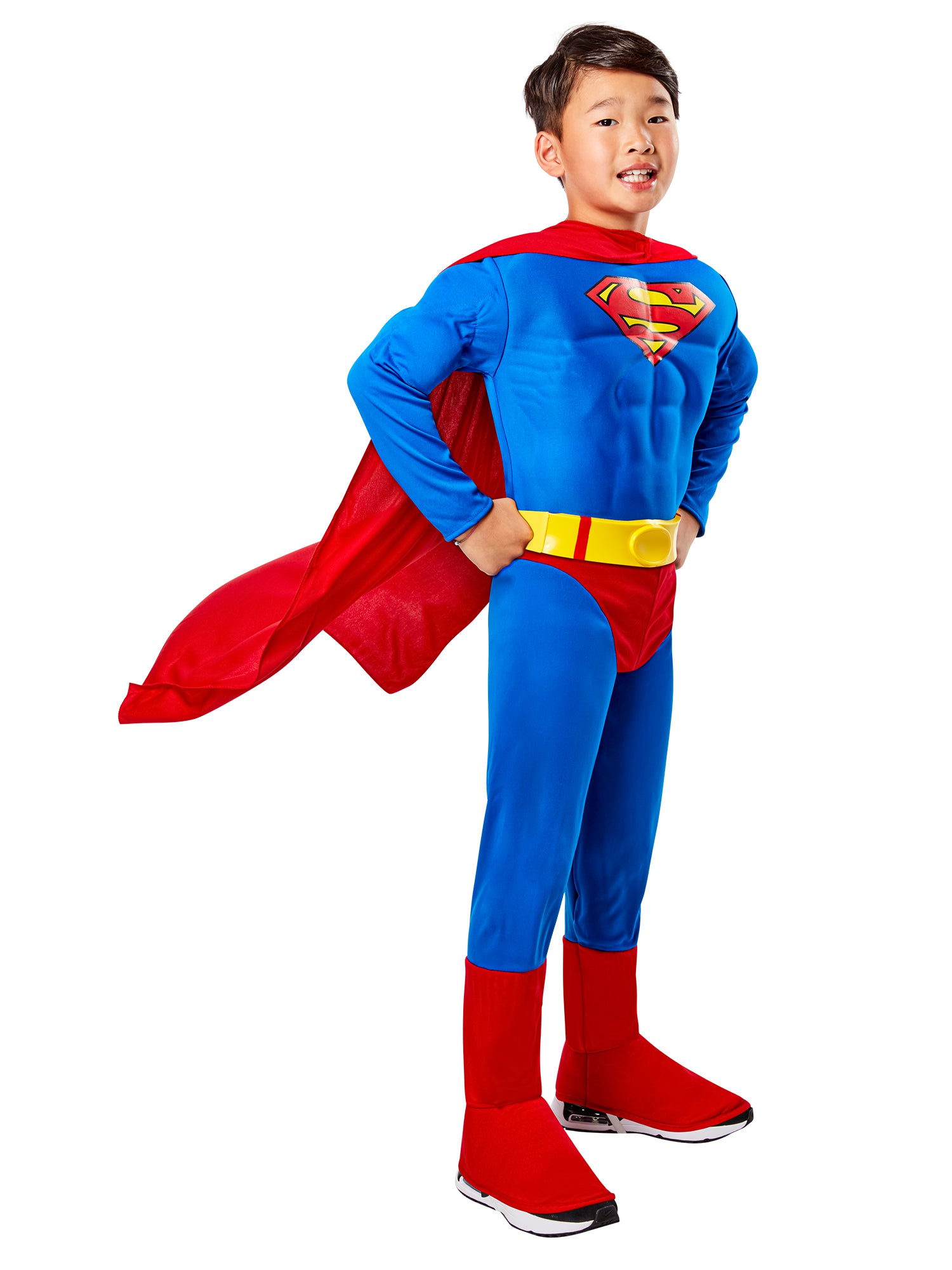 DC Comics Superman Muscle Chest Costume for Toddlers - Deluxe - costumes.com