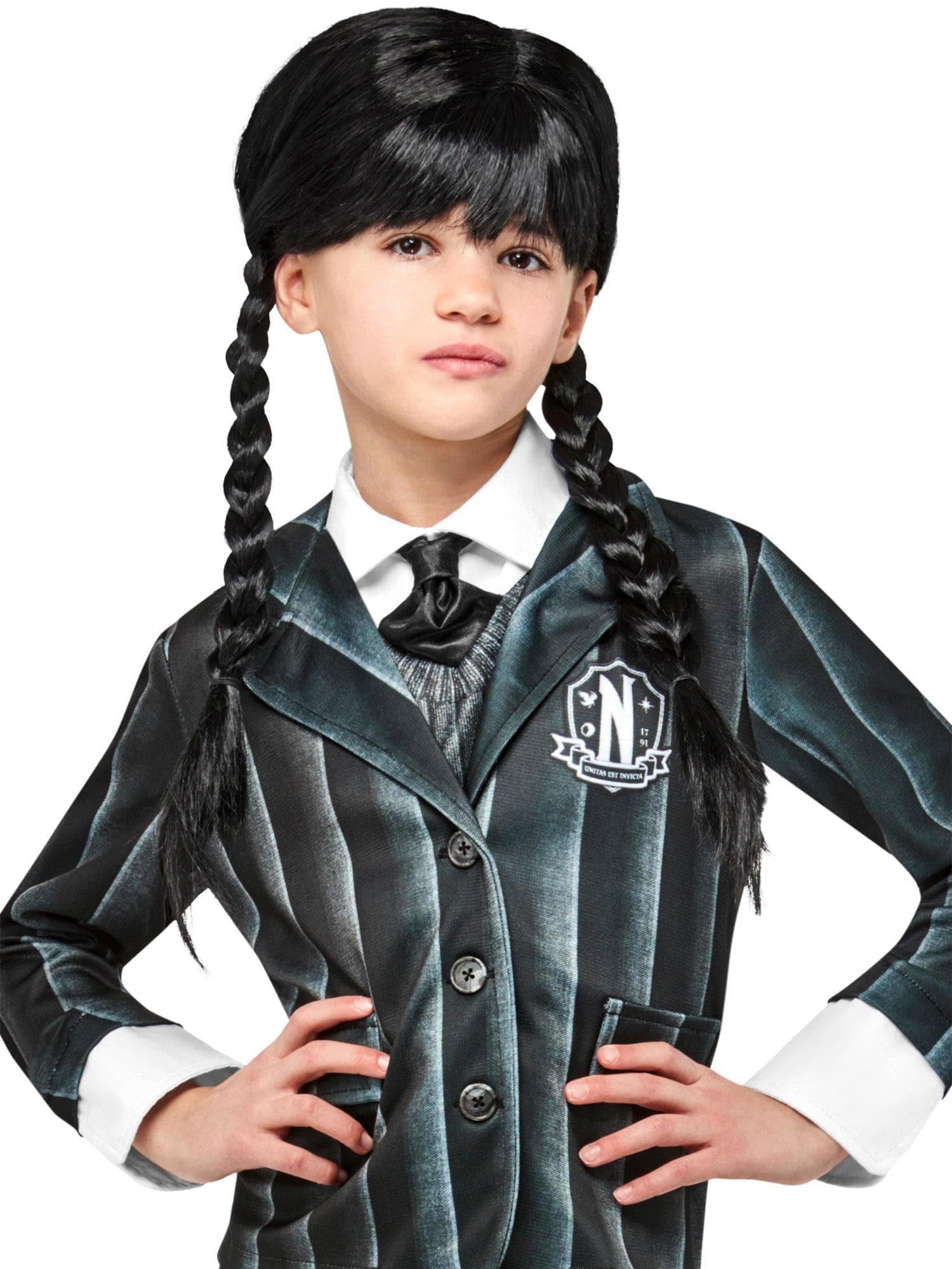 Girls' Wednesday Addams Wig - costumes.com