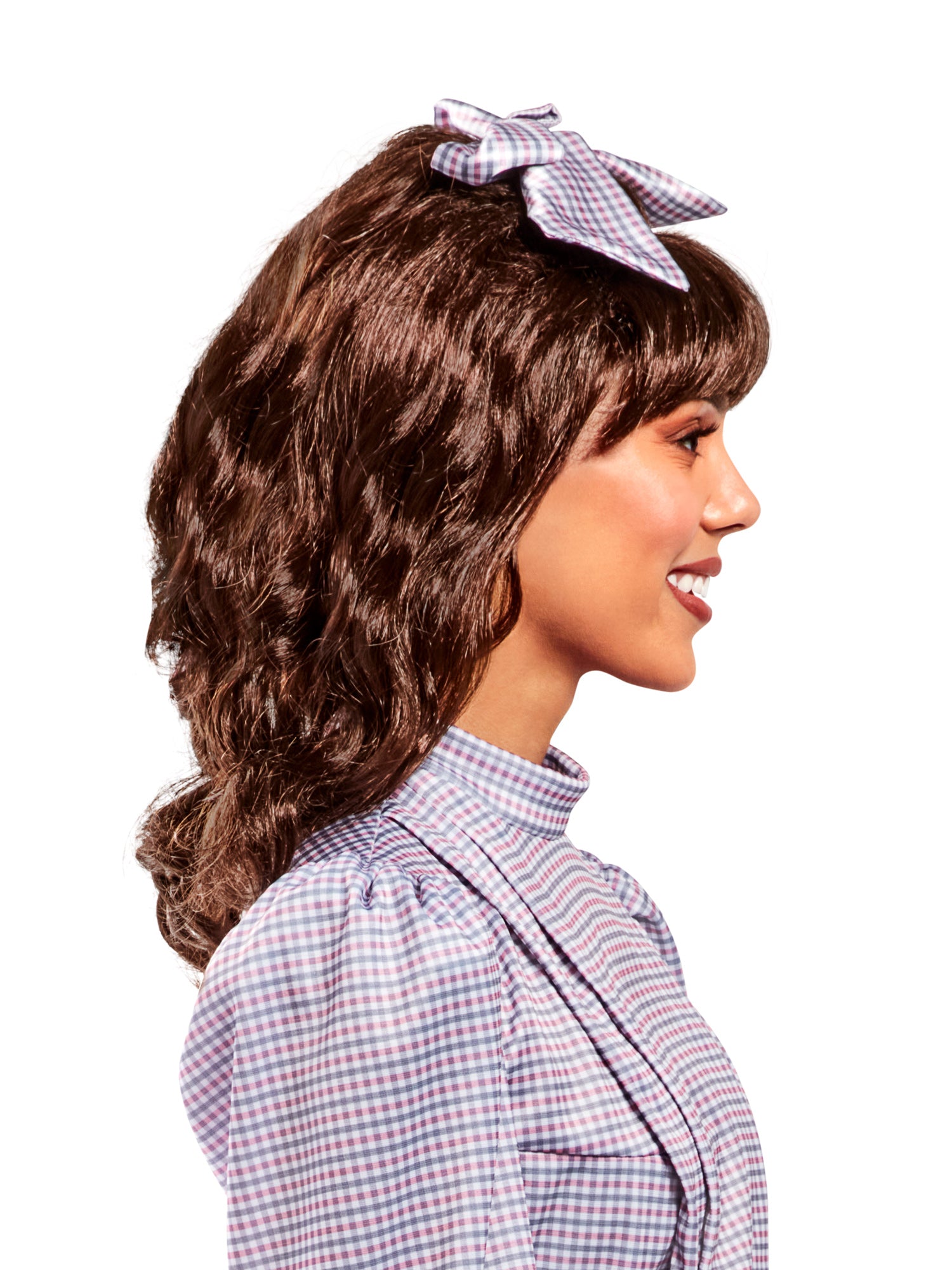 Women's American Girl Samantha Parkington Brown Wig with Bangs - costumes.com