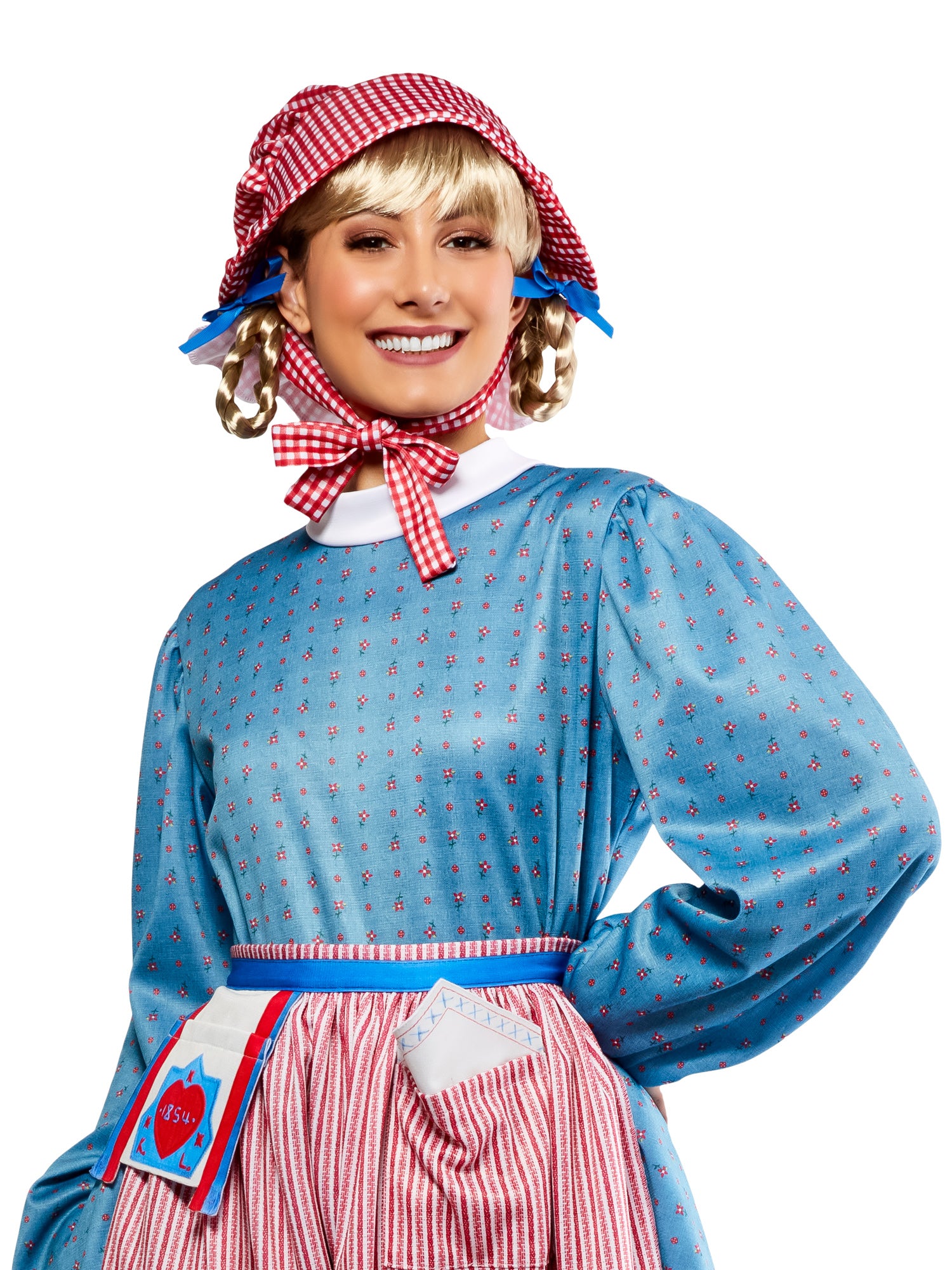 Women's American Girl Kirsten Larson Blonde Braided Ponytail Wig - costumes.com