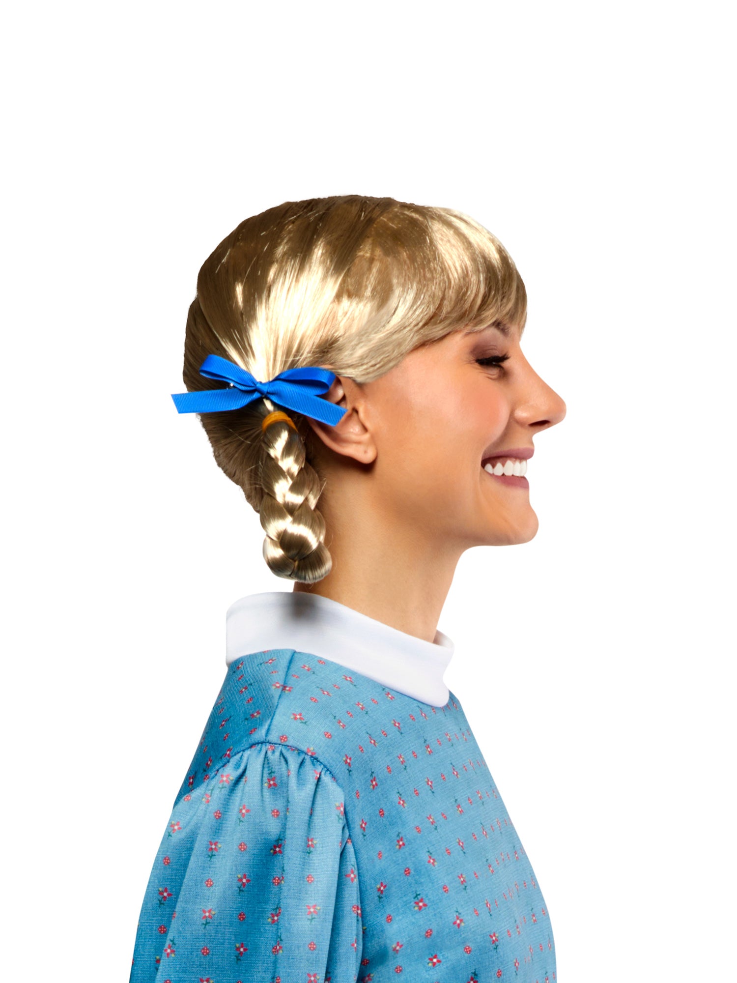 Women's American Girl Kirsten Larson Blonde Braided Ponytail Wig - costumes.com