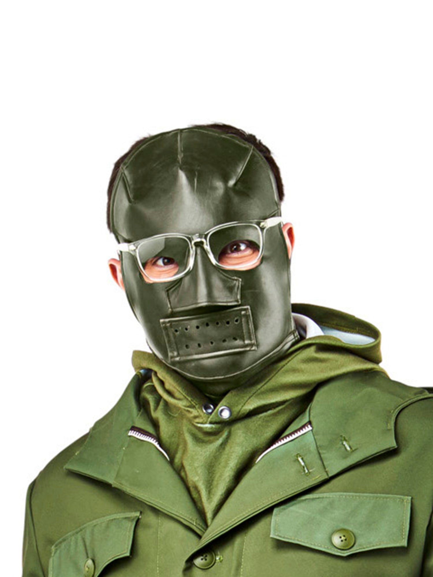 Adult The Batman Riddler Mask with Glasses - costumes.com