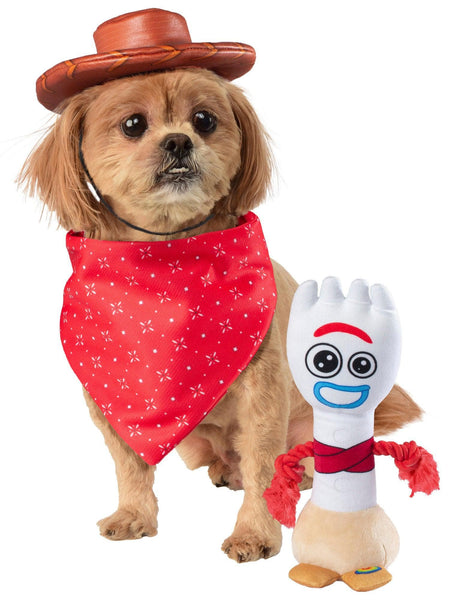 Toy Story Woody Pet Headpiece, Bandana and Forky Toy