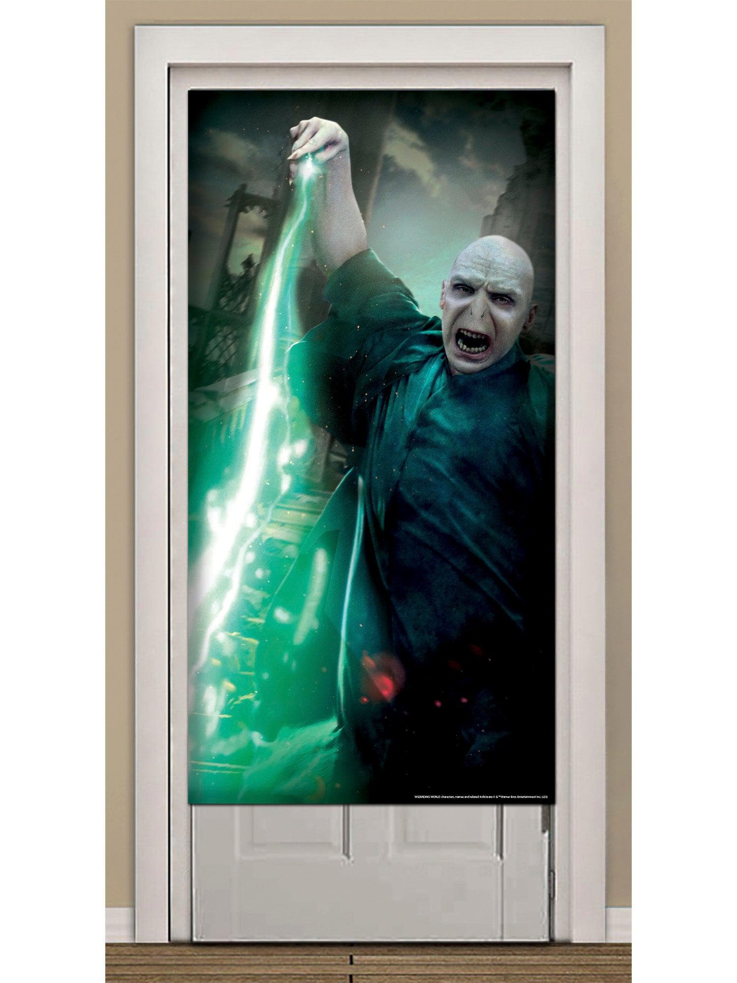 60-inch Harry Potter Voldemort Front Door Cover Decoration - costumes.com
