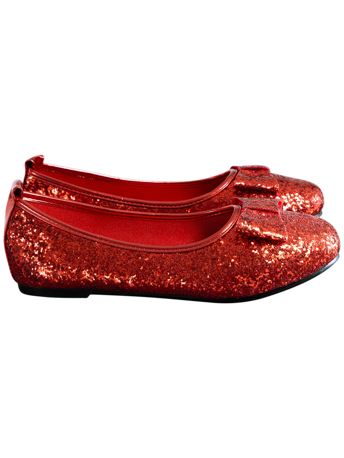 Women's Red Glitter Ballet Deluxe Shoes - costumes.com