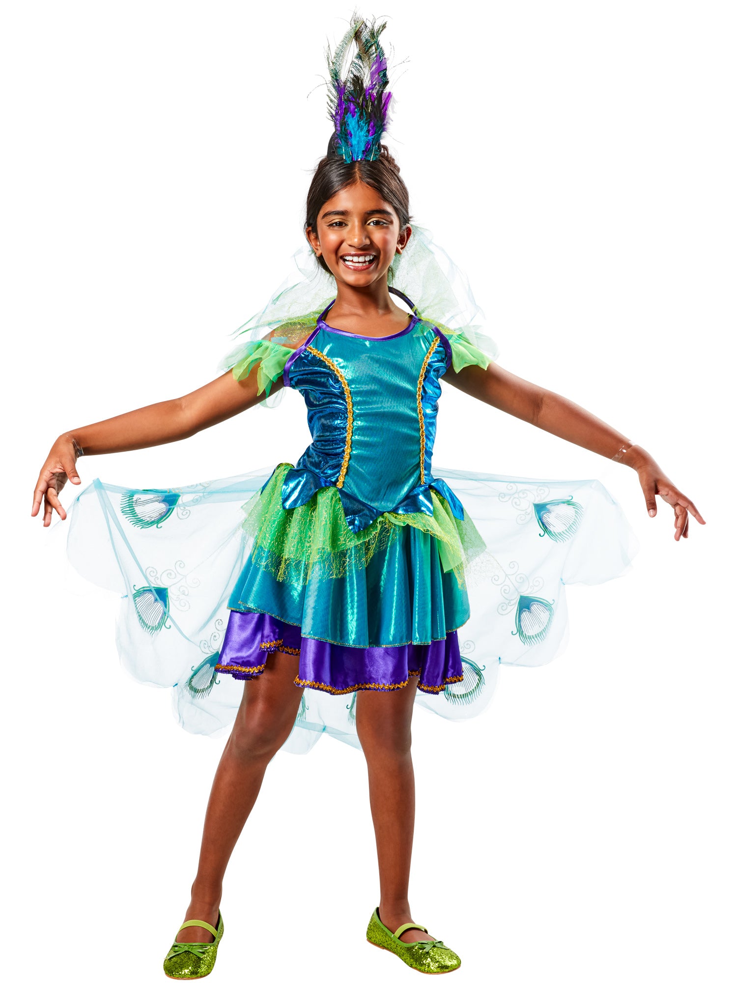 Girls' Peacock Costume - costumes.com