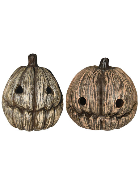 4 Inch Resin Aged Jack-O-Lantern Props (6 Count)