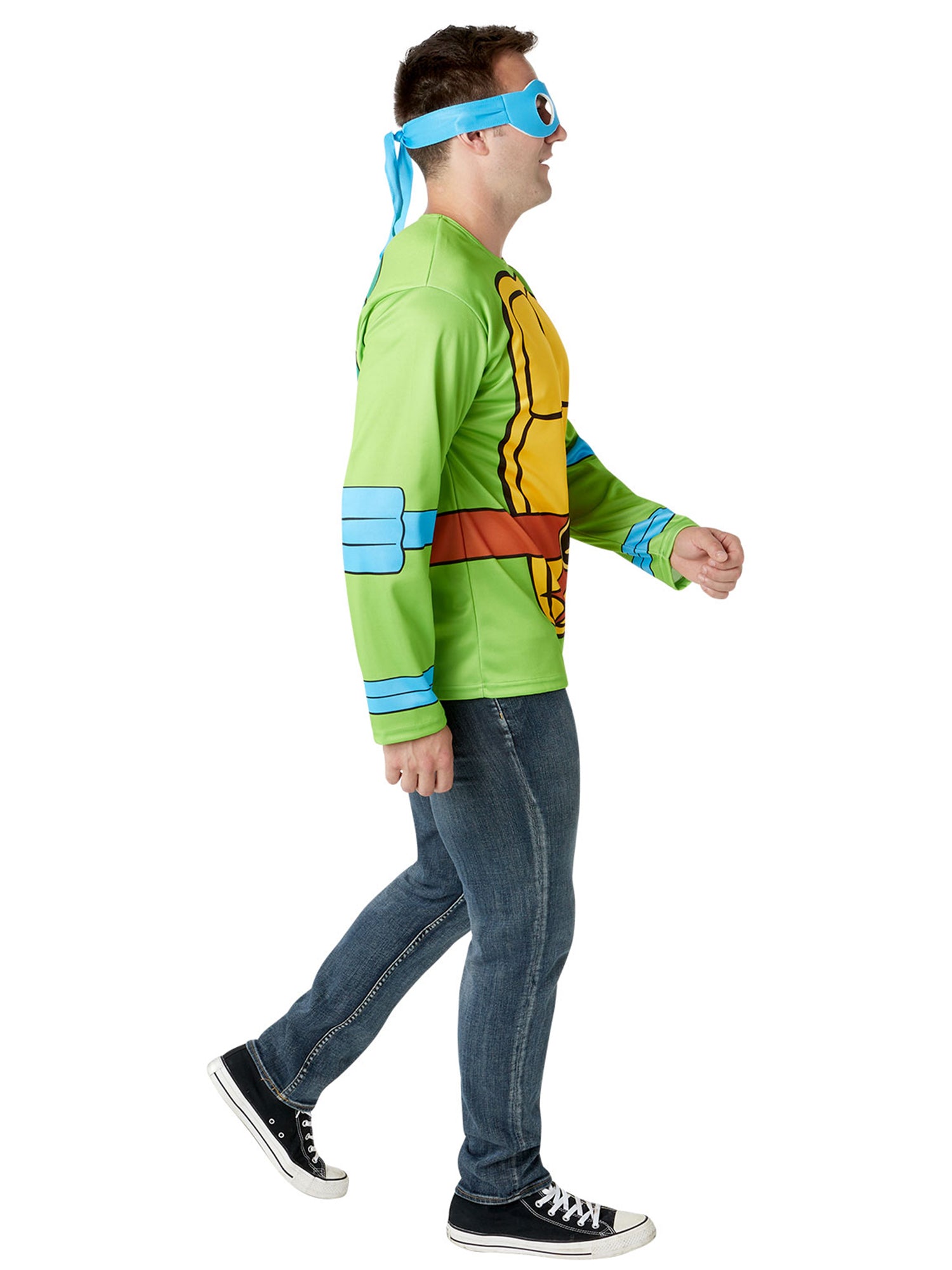 Men's Teenage Mutant Ninja Turtles Classic Leonardo Costume Top and Mask - costumes.com