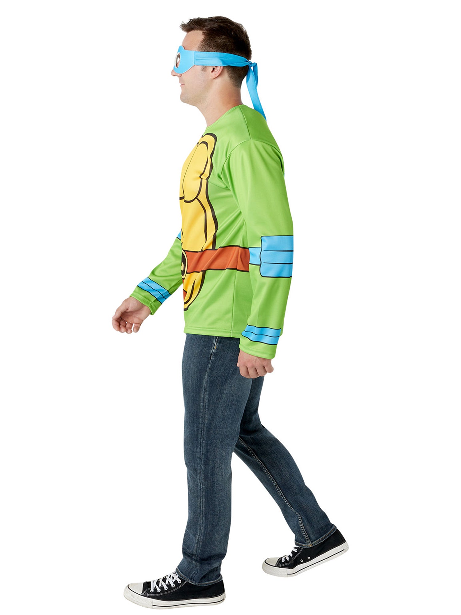 Men's Teenage Mutant Ninja Turtles Classic Leonardo Costume Top and Mask - costumes.com