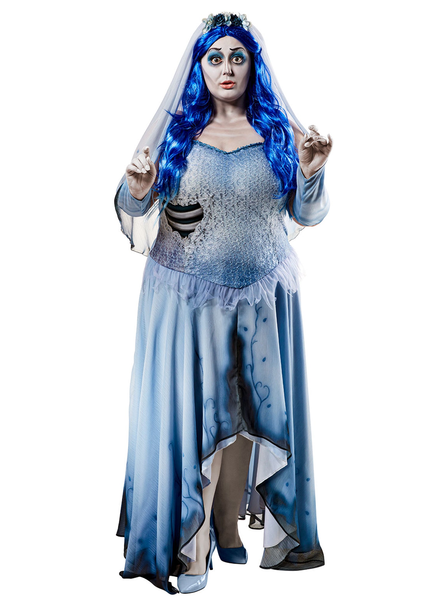 Women's Plus Size Corpse Bride Emily Costume - costumes.com