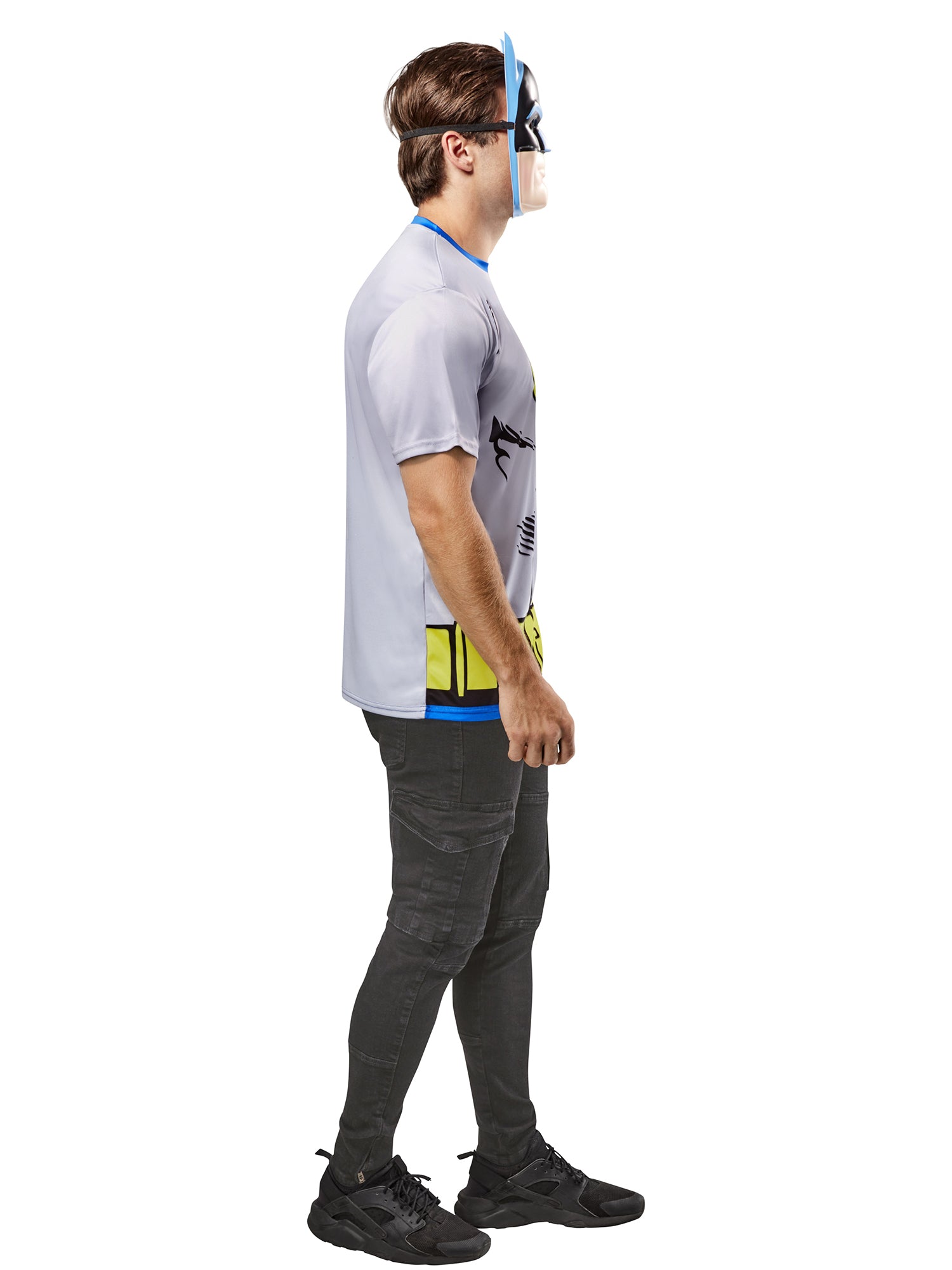 Men's DC Comics Ben Cooper Batman T-Shirt and Half Mask - costumes.com