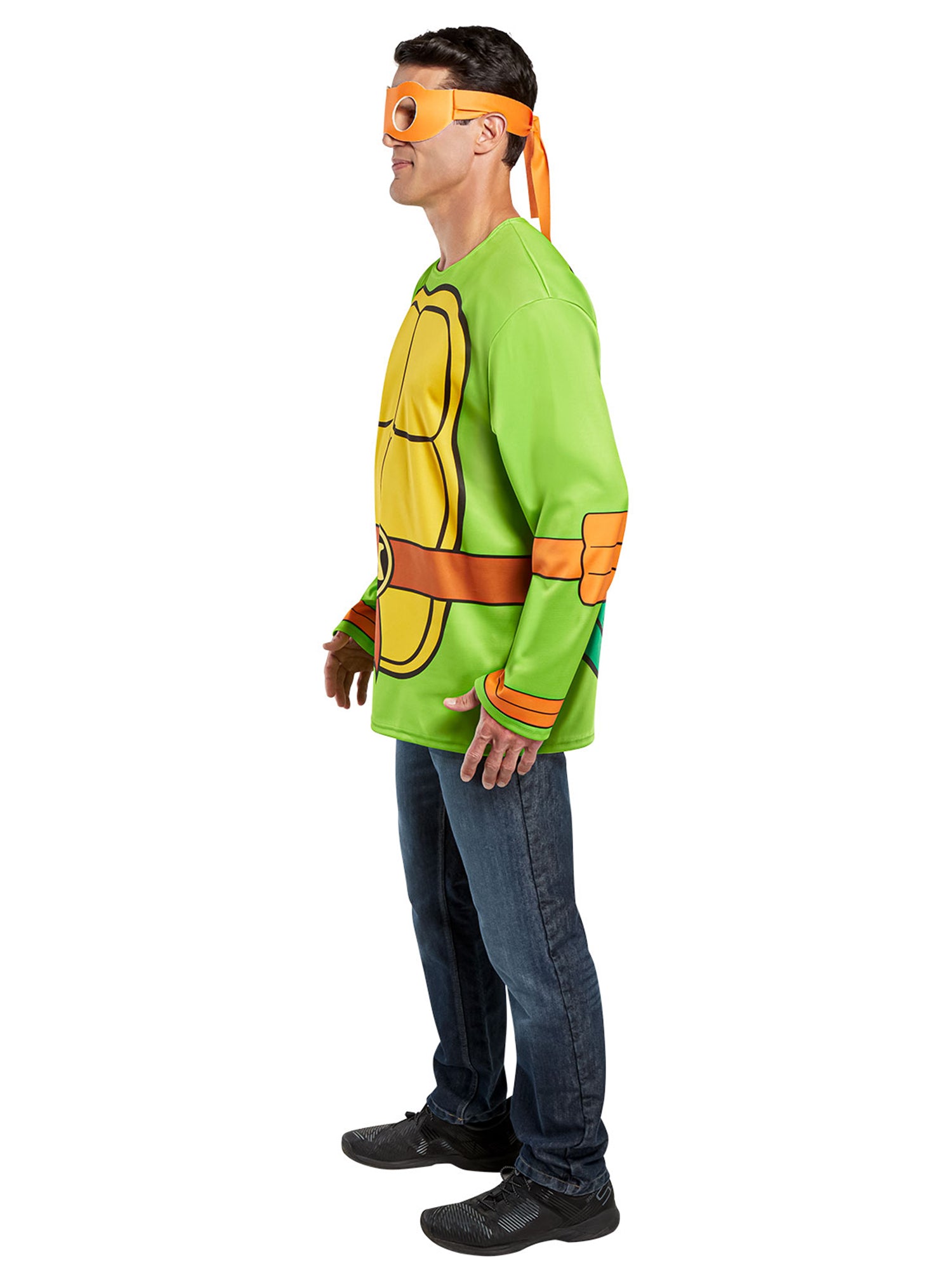 Men's Teenage Mutant Ninja Turtles Classic Michelangelo Costume Top and Mask - costumes.com