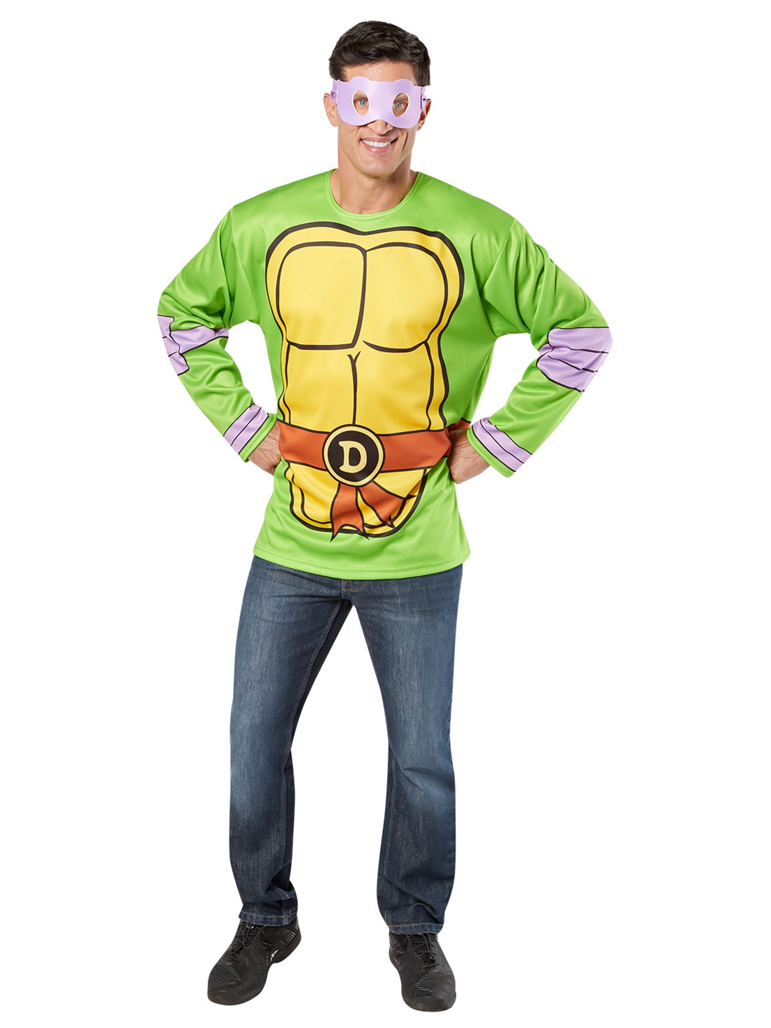 Men's Teenage Mutant Ninja Turtles Classic Donatello Costume Top and Mask - costumes.com