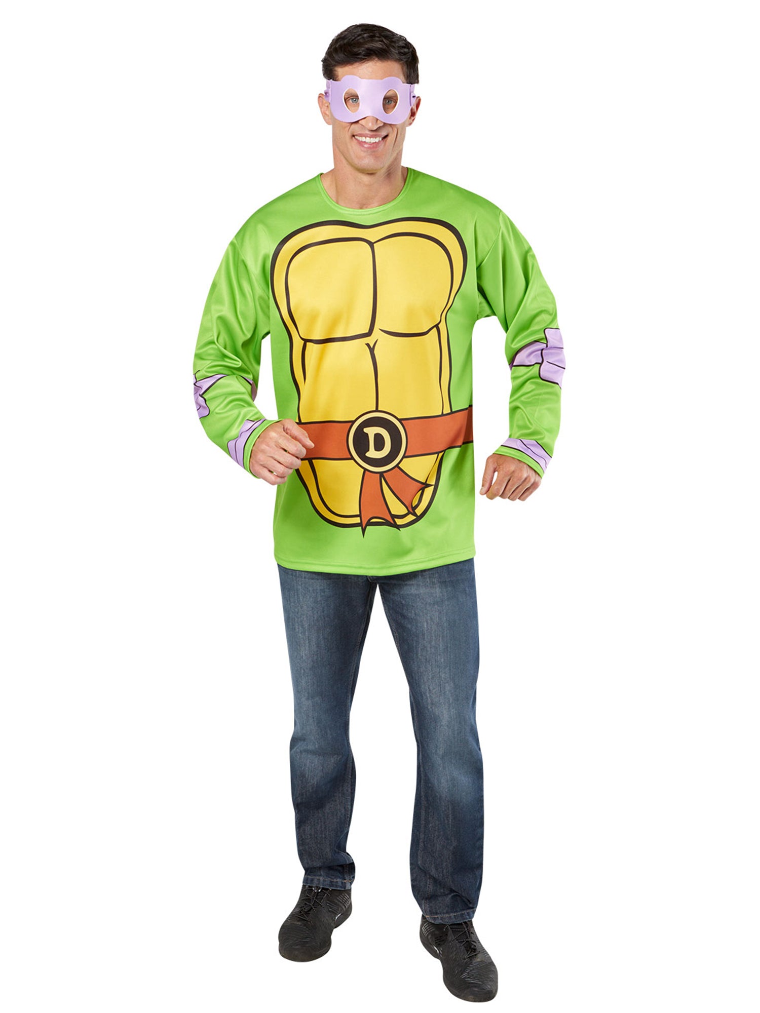 Men's Teenage Mutant Ninja Turtles Classic Donatello Costume Top and Mask - costumes.com
