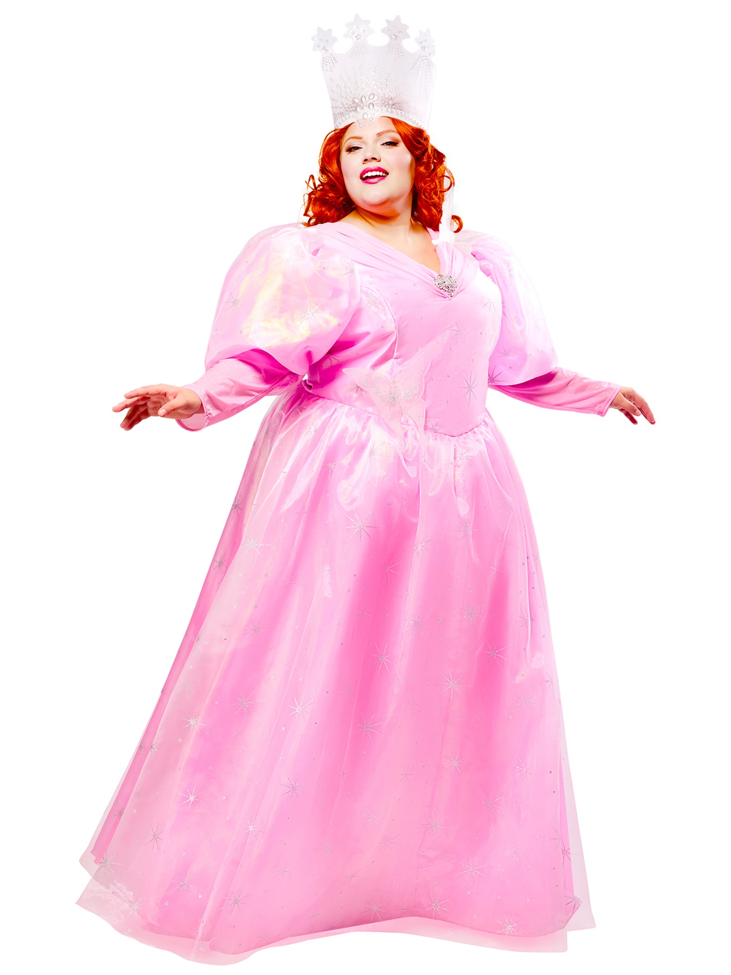 Women's Plus Size The Wizard of Oz Glinda Costume - costumes.com