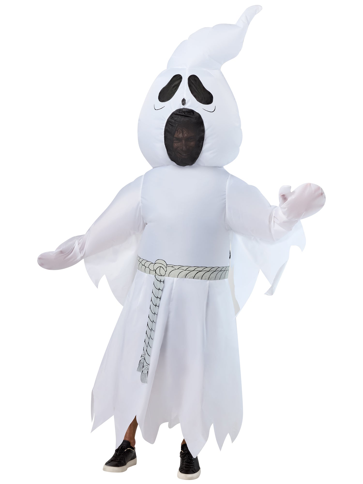 Adult White Ghost Reaper Inflatable Costume - costumes.com